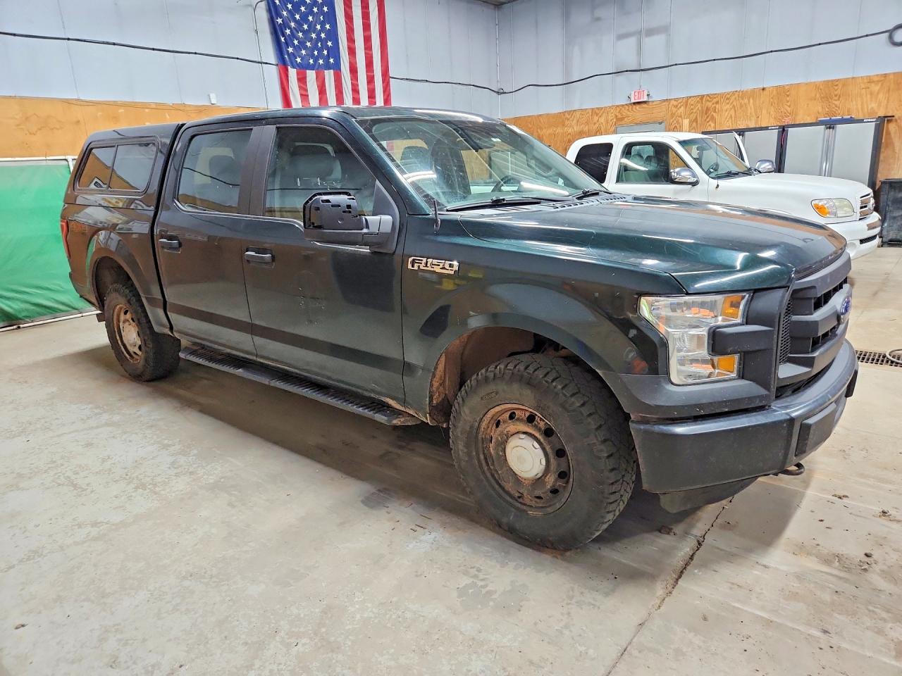 2015 Ford F150 Supercrew Green vin: 1FTEW1EF2FFA75988