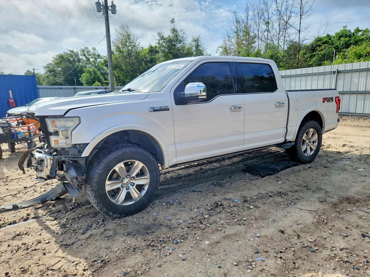 2015 Ford F150 Supercrew White vin: 1FTEW1EF2FFA77725
