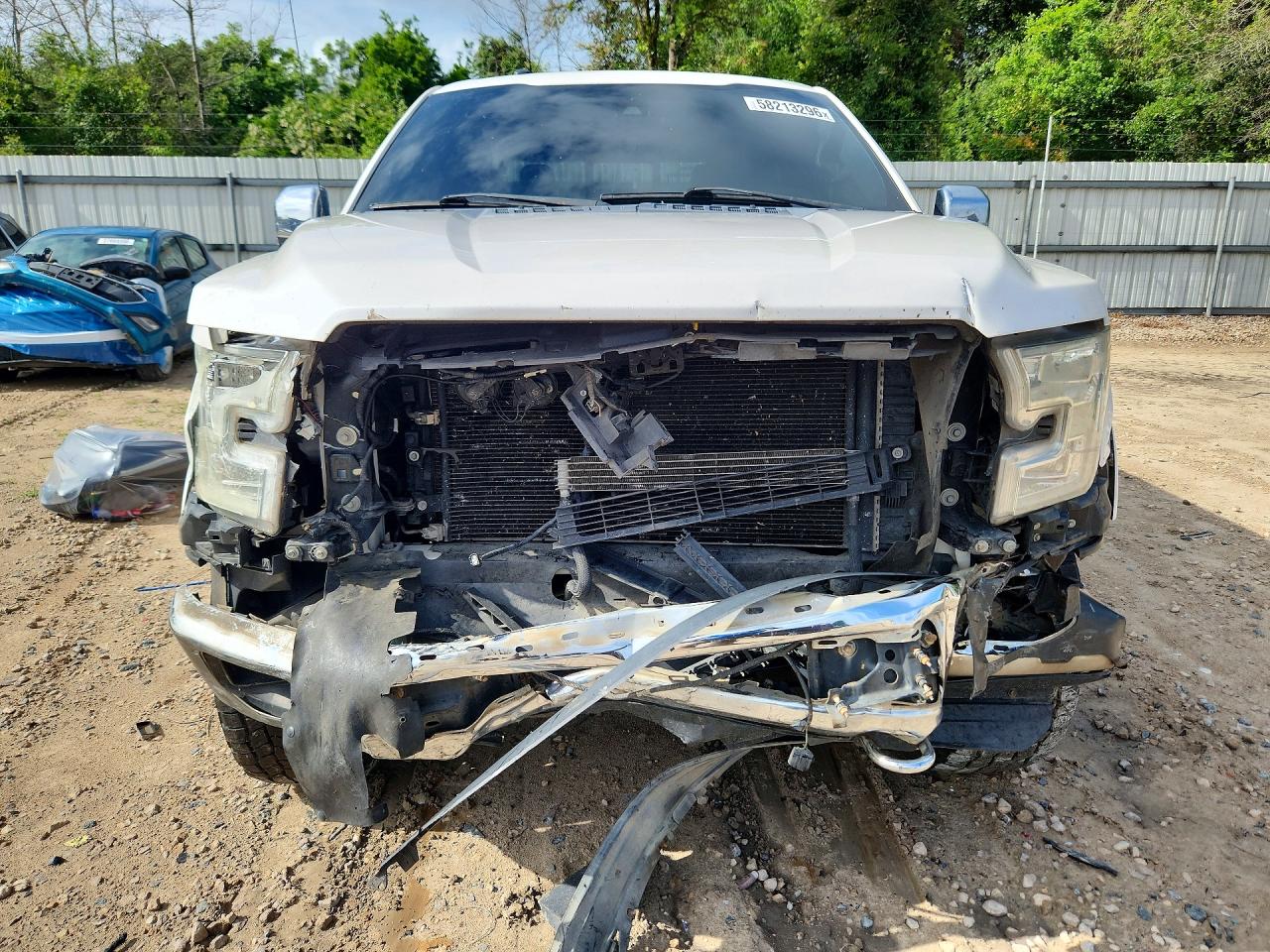2015 Ford F150 Supercrew White vin: 1FTEW1EF2FFA77725