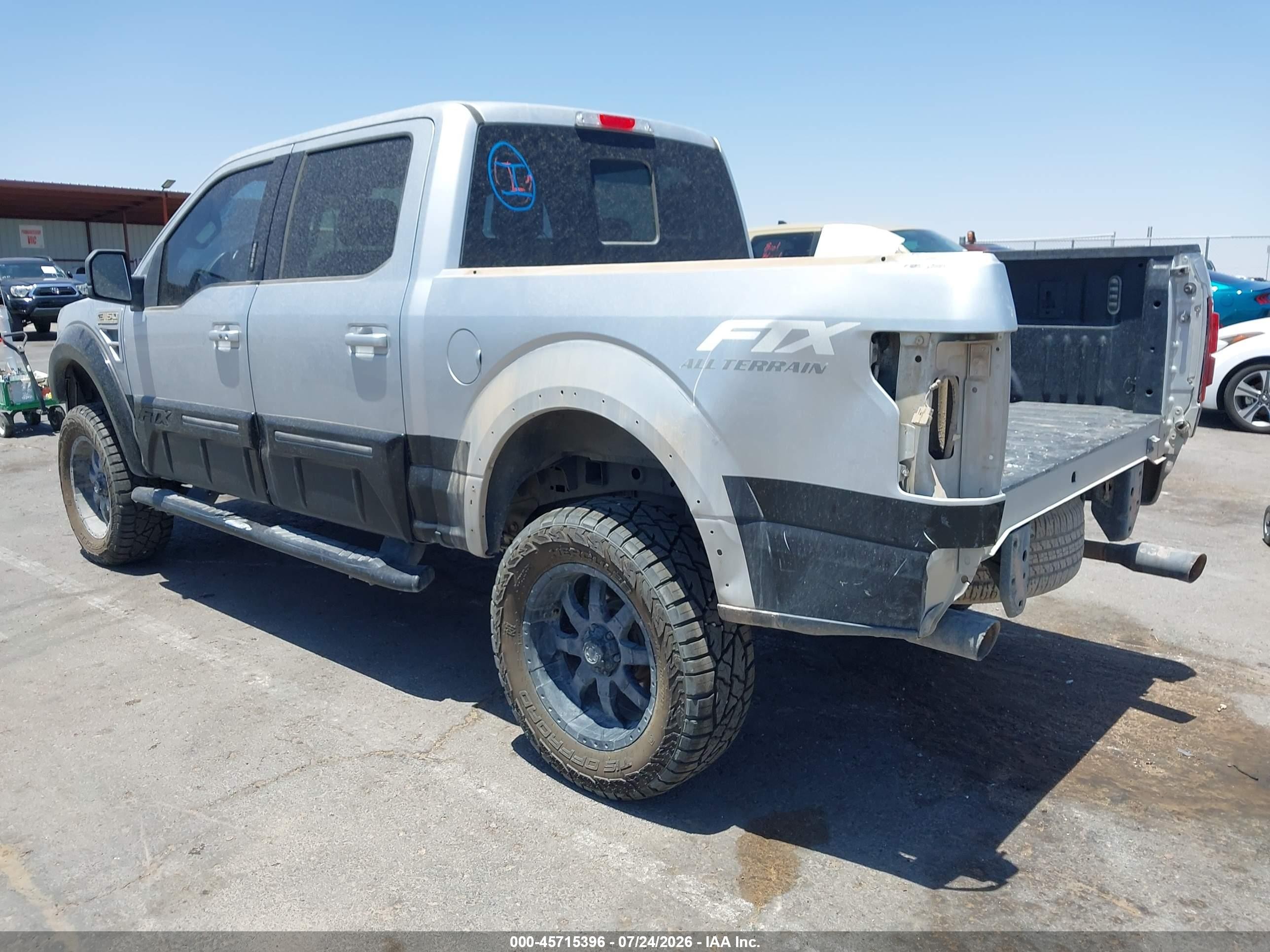 2015 Ford F-150 Lariat Silver vin: 1FTEW1EF2FFB42072
