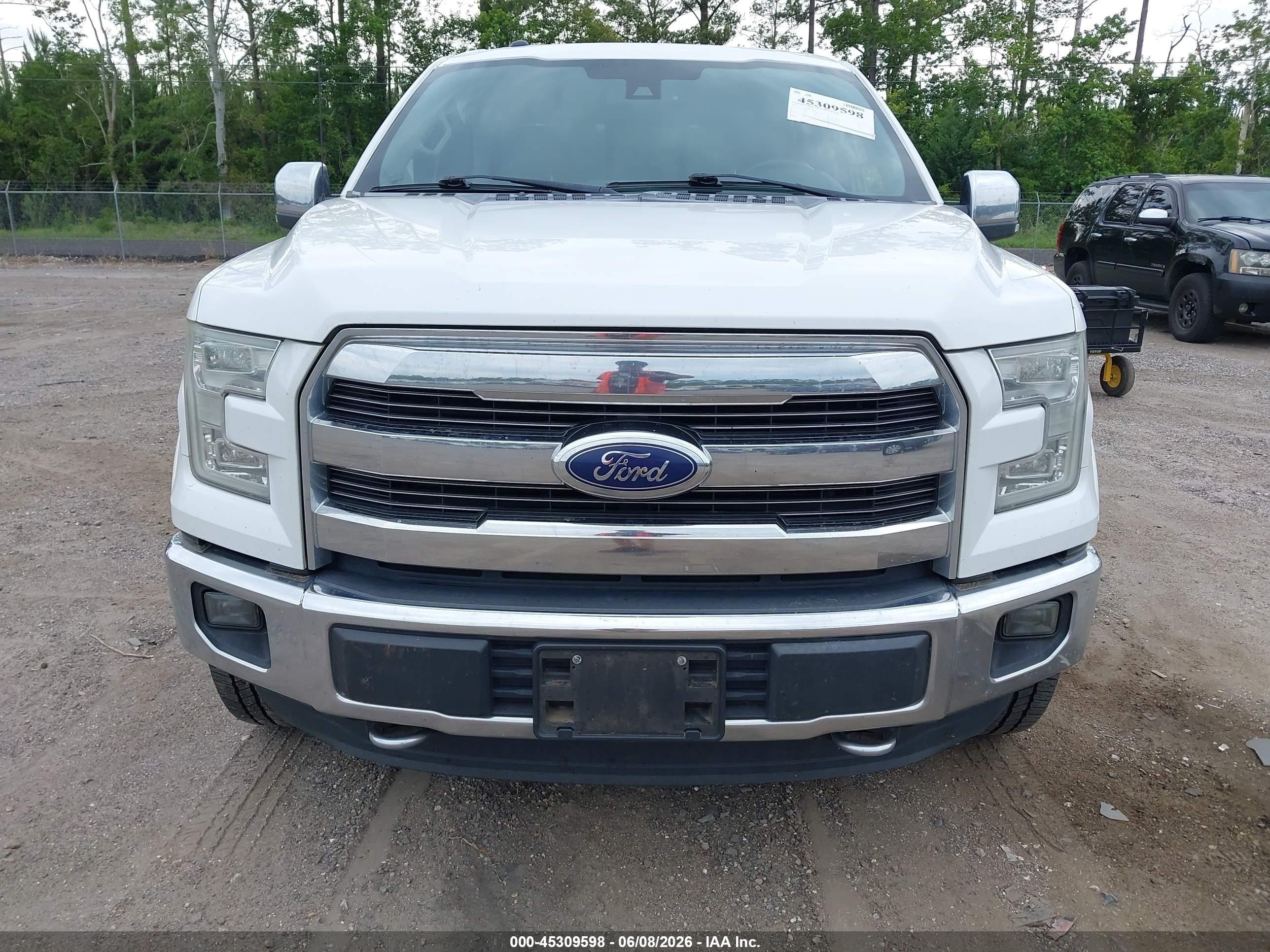 2015 Ford F-150 Lariat Белый vin: 1FTEW1EF2FFC03954