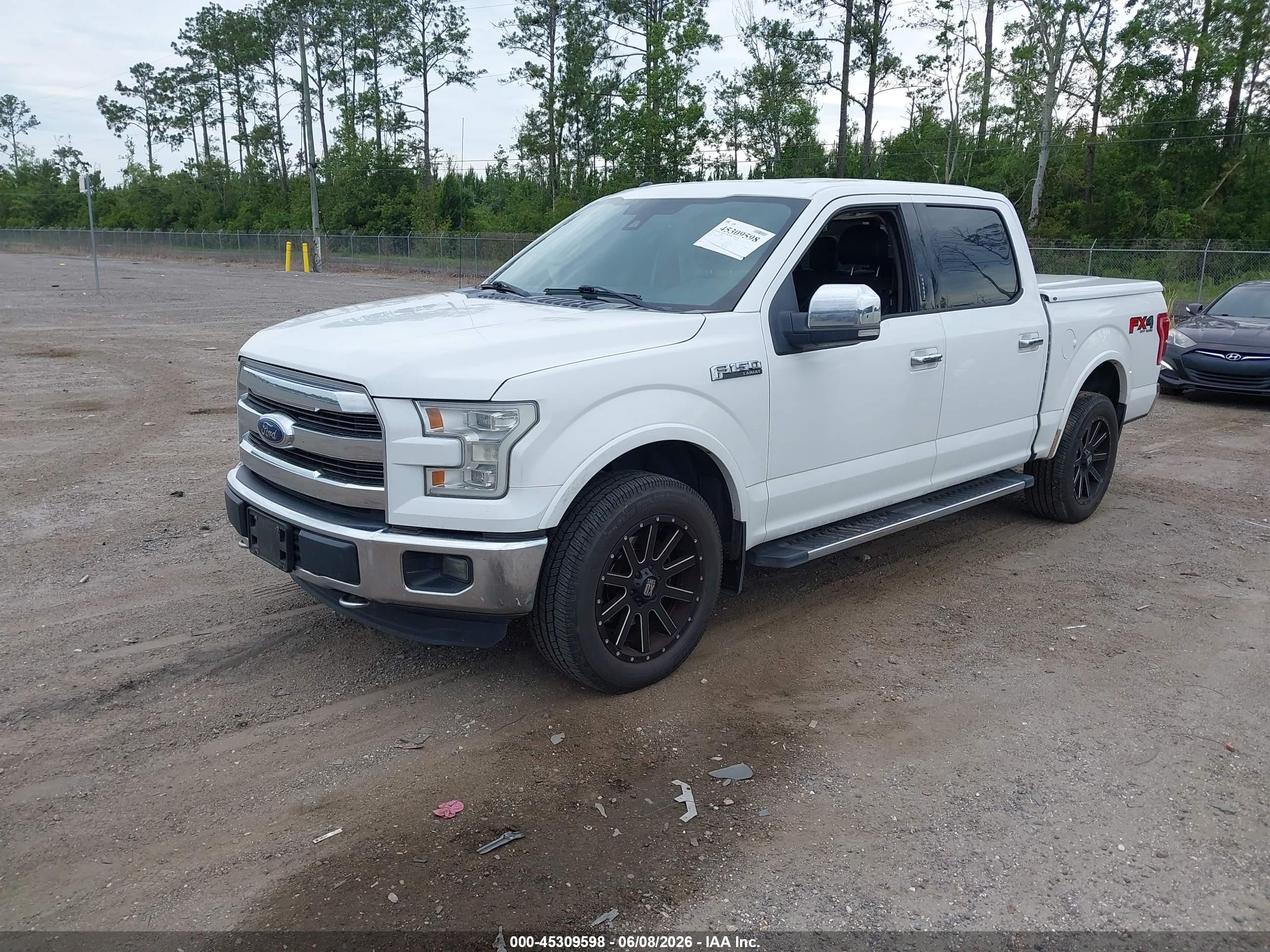 2015 Ford F-150 Lariat Белый vin: 1FTEW1EF2FFC03954