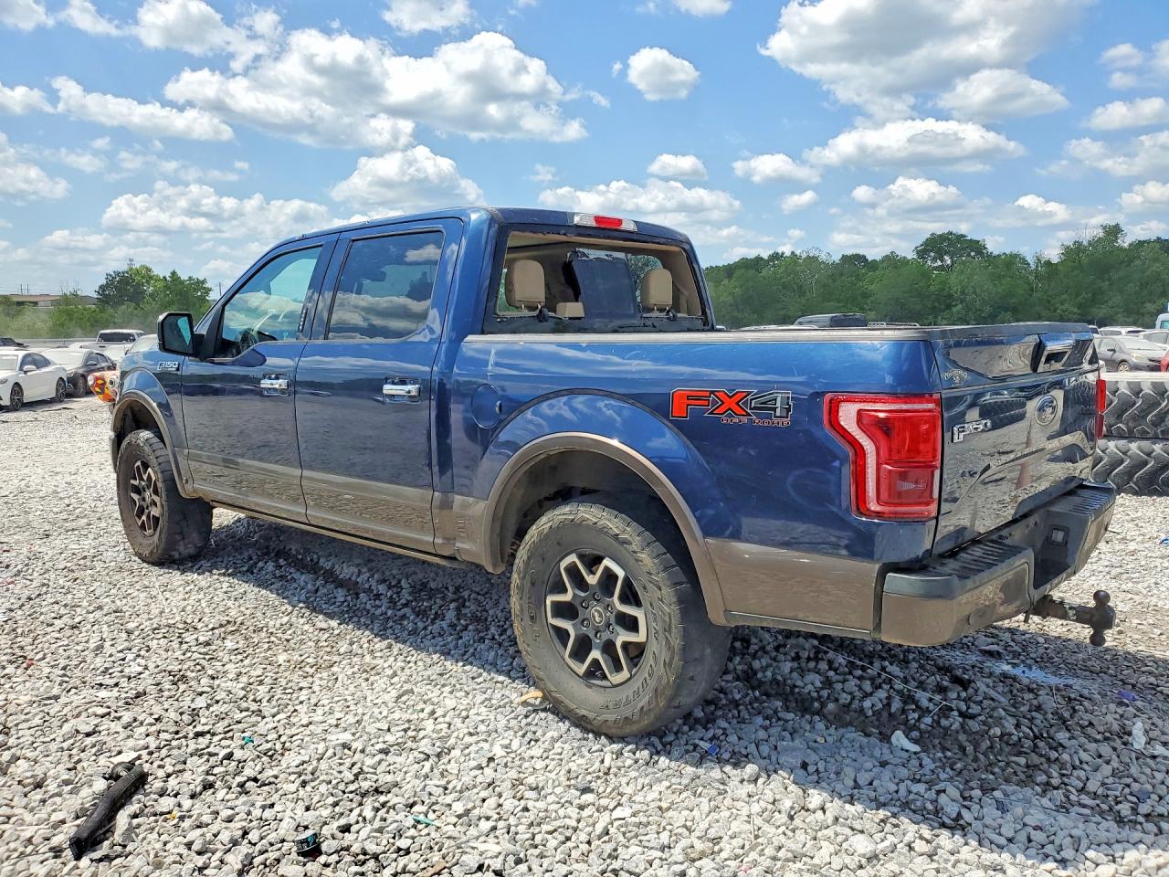 2015 Ford F150 Supercrew Blue vin: 1FTEW1EF2FFC26134