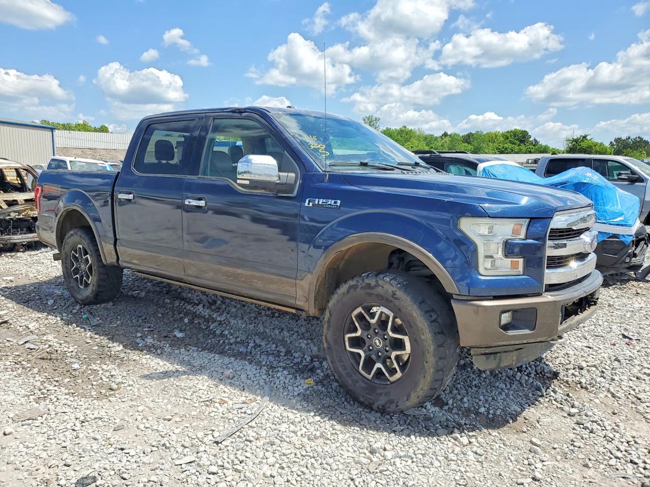 2015 Ford F150 Supercrew Blue vin: 1FTEW1EF2FFC26134
