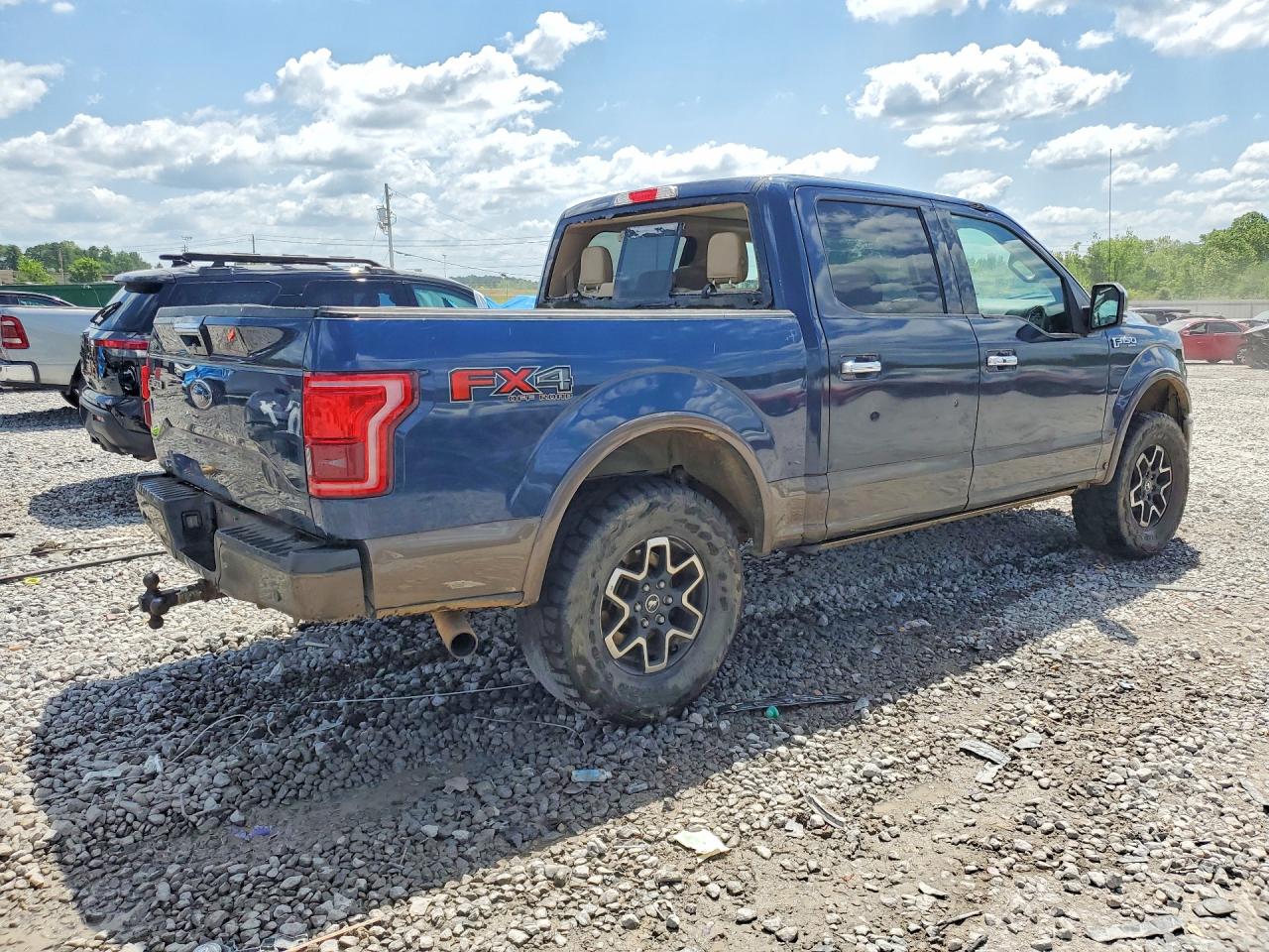 2015 Ford F150 Supercrew Blue vin: 1FTEW1EF2FFC26134
