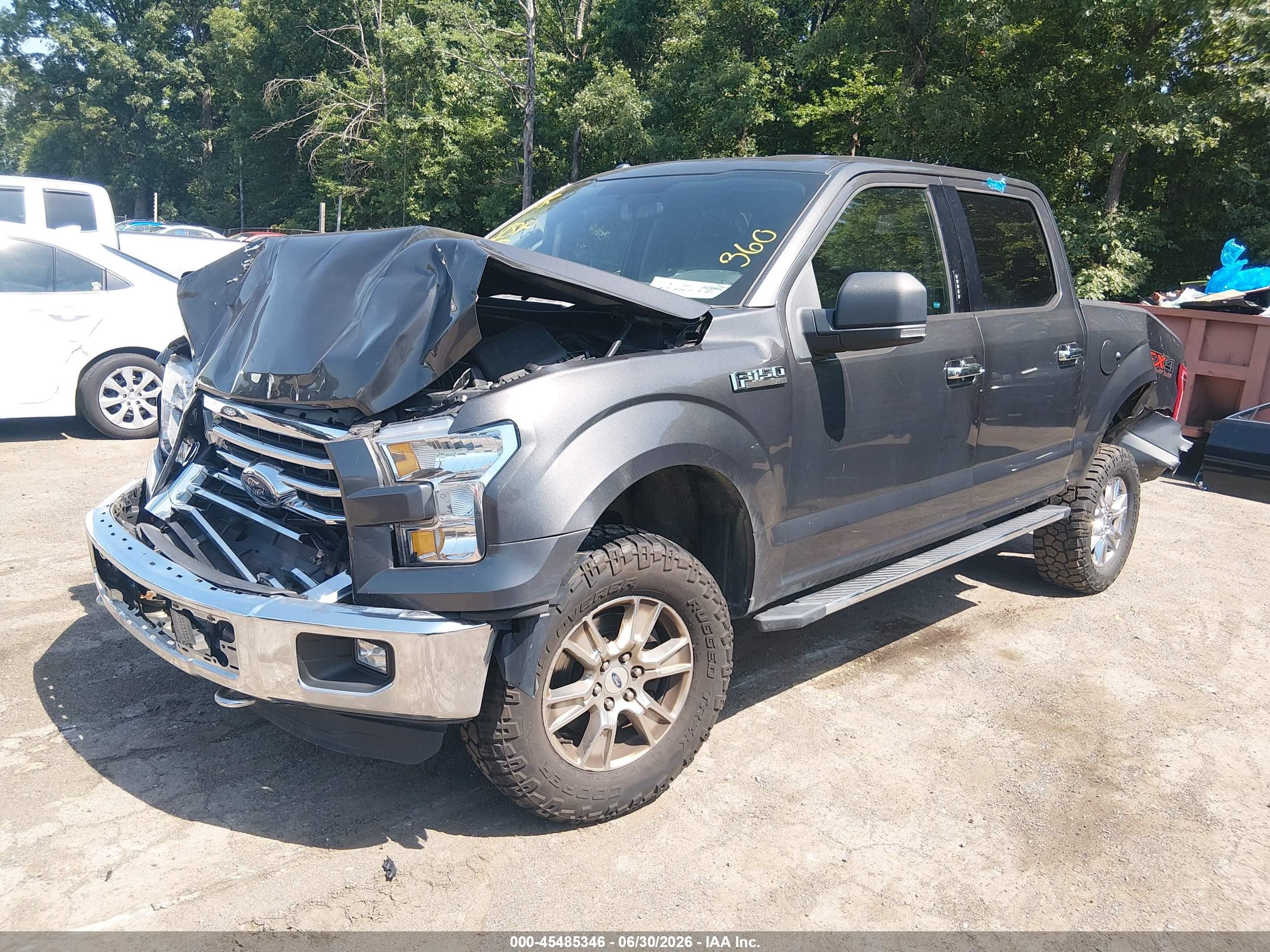 2015 Ford F-150 King Ranch/lariat/platinum/xl/xlt Серый vin: 1FTEW1EF2FFC44925