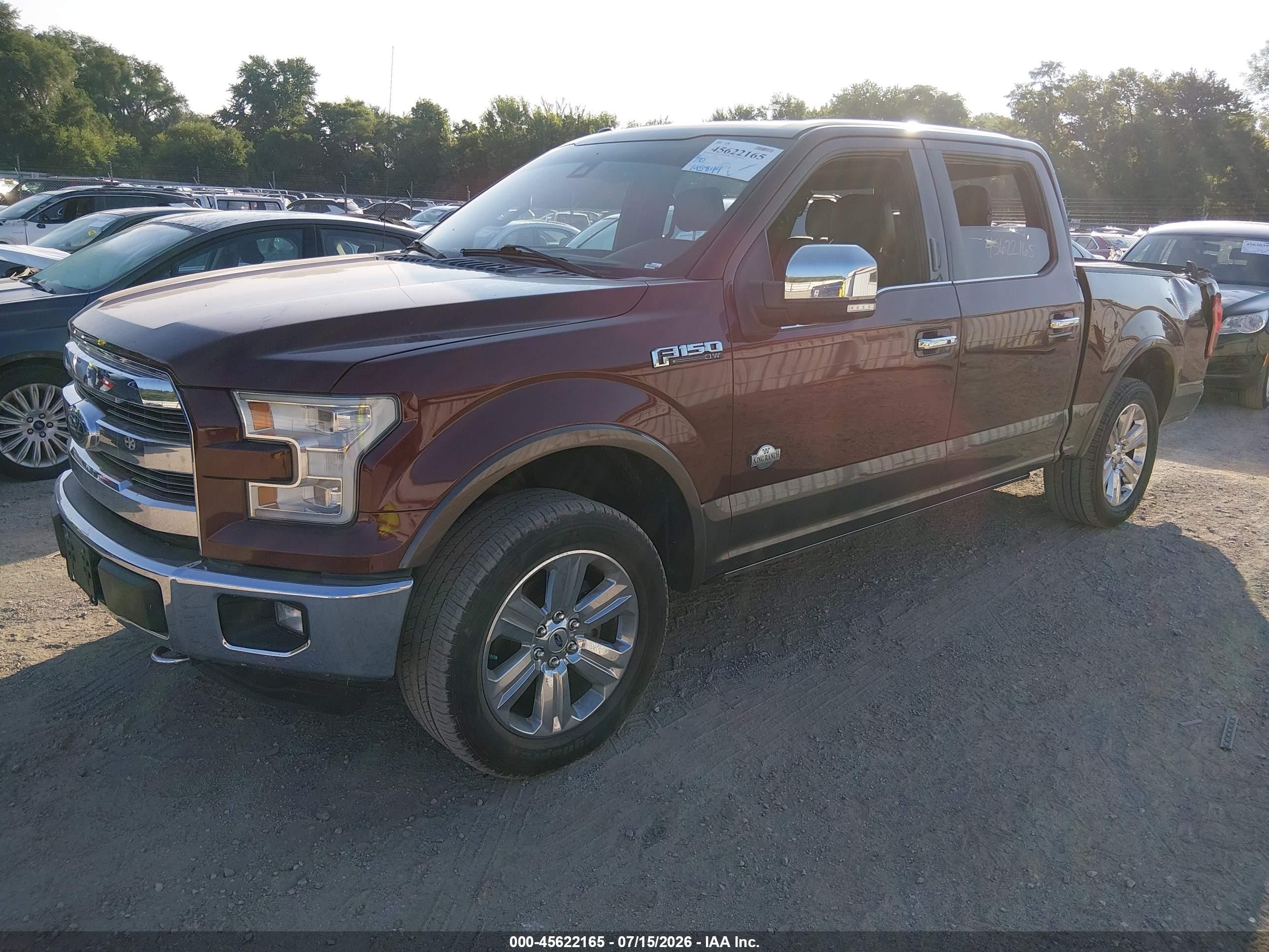 2015 Ford F-150 King Ranch Brown vin: 1FTEW1EF2FFD04718