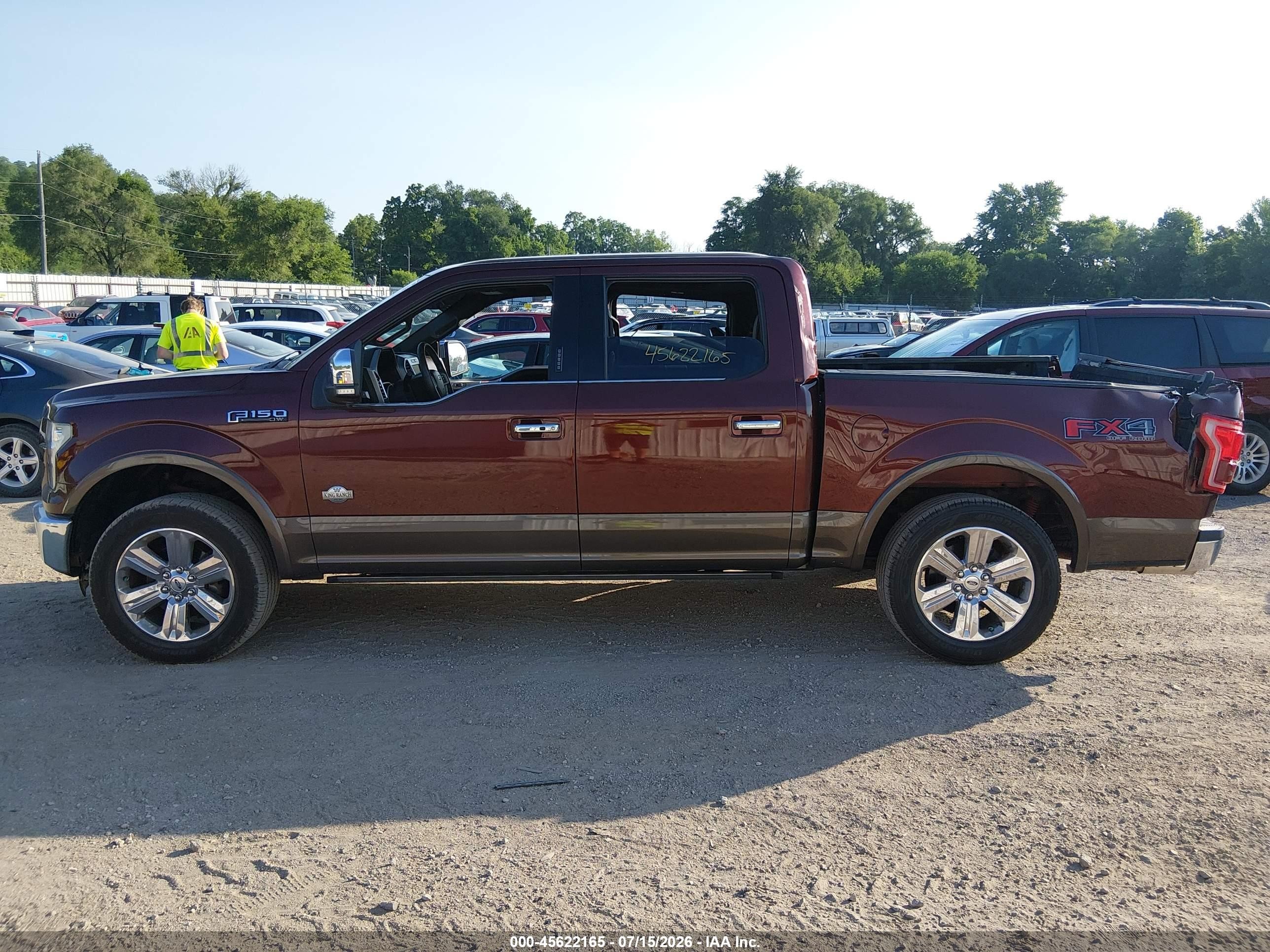2015 Ford F-150 King Ranch Brown vin: 1FTEW1EF2FFD04718