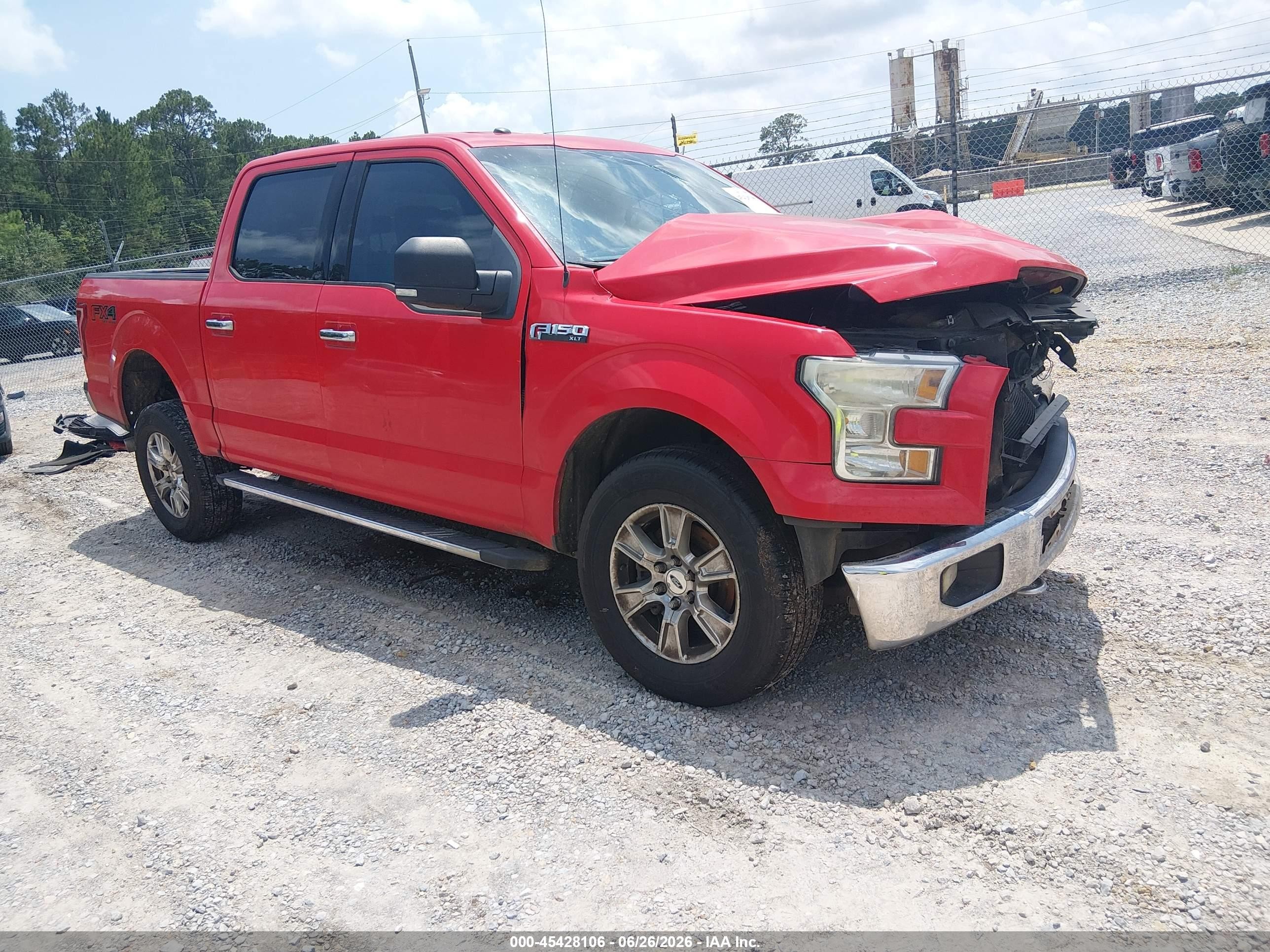 2015 Ford F-150 King Ranch/lariat/platinum/xl/xlt Red vin: 1FTEW1EF2FKD04726