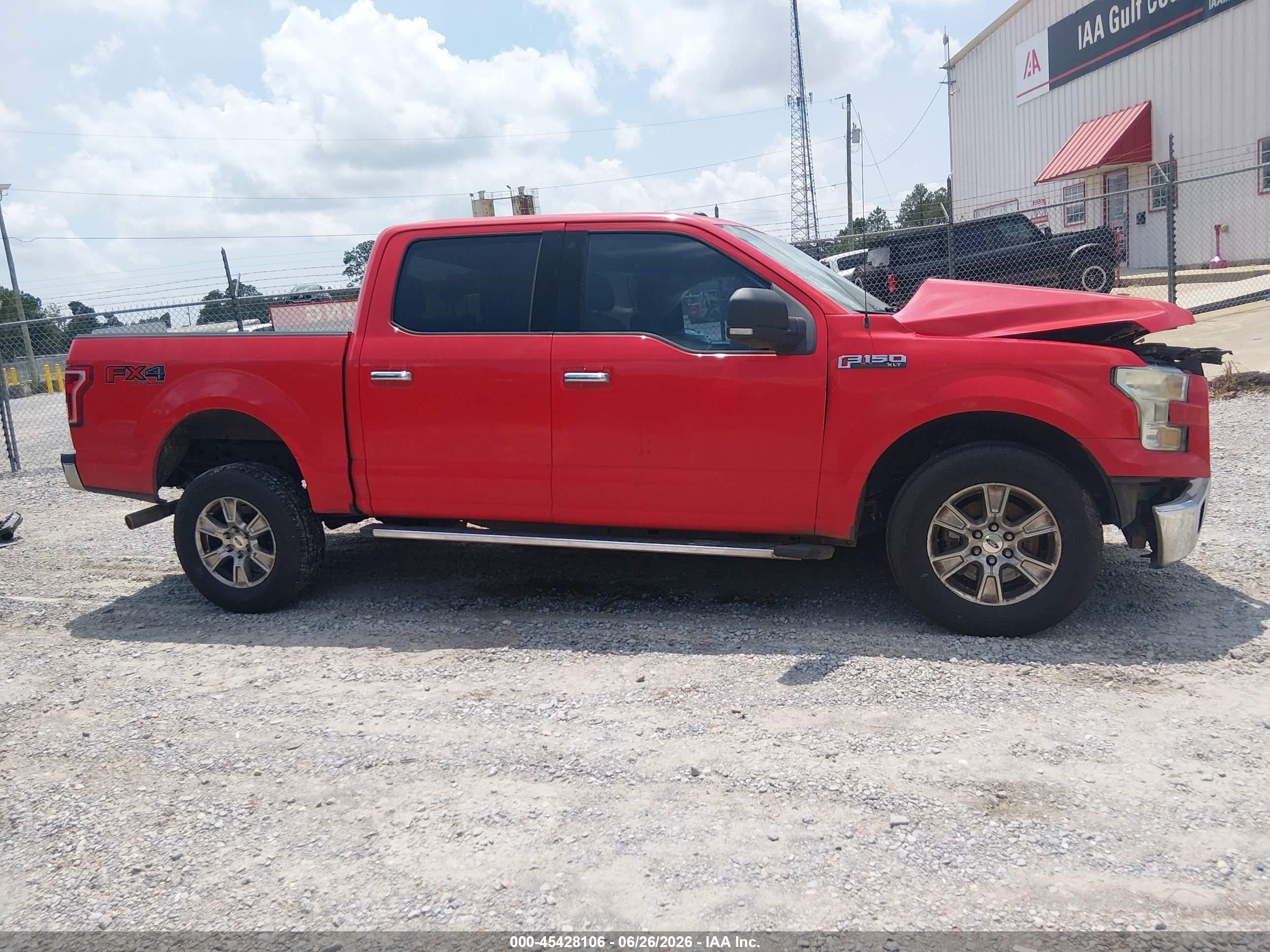 2015 Ford F-150 King Ranch/lariat/platinum/xl/xlt Red vin: 1FTEW1EF2FKD04726