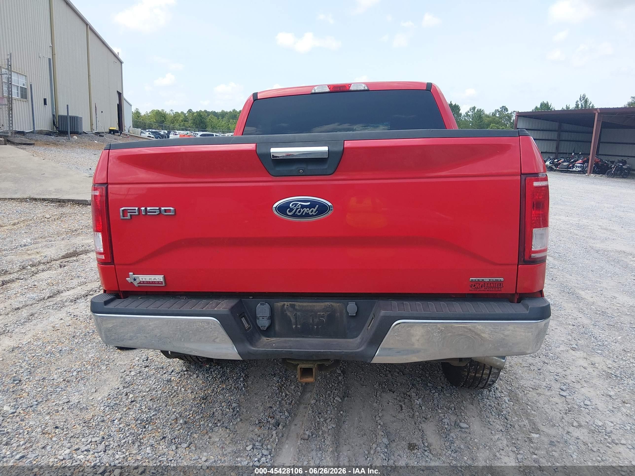 2015 Ford F-150 King Ranch/lariat/platinum/xl/xlt Red vin: 1FTEW1EF2FKD04726