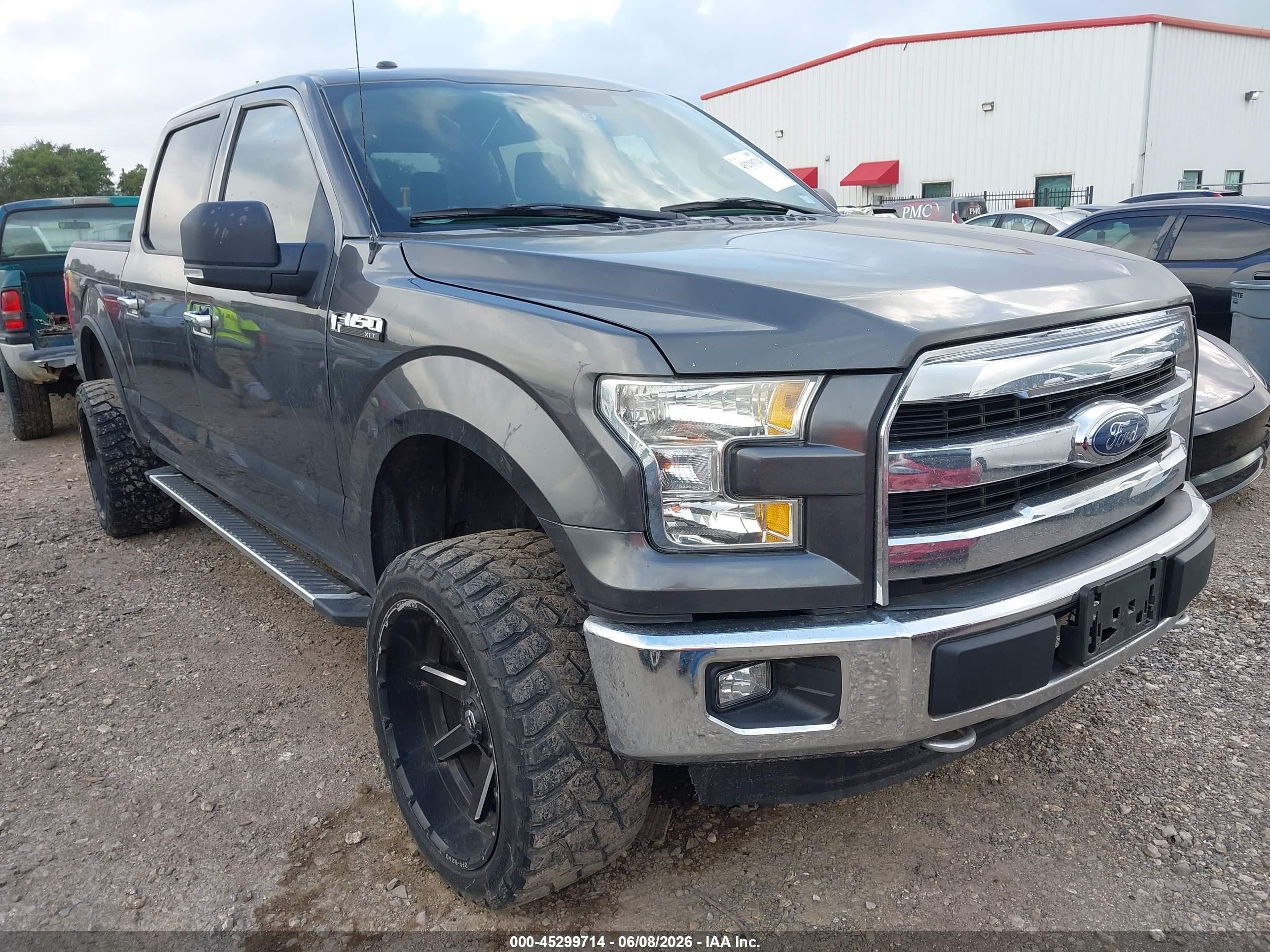 2015 Ford F-150 Xlt Серый vin: 1FTEW1EF2FKD77644