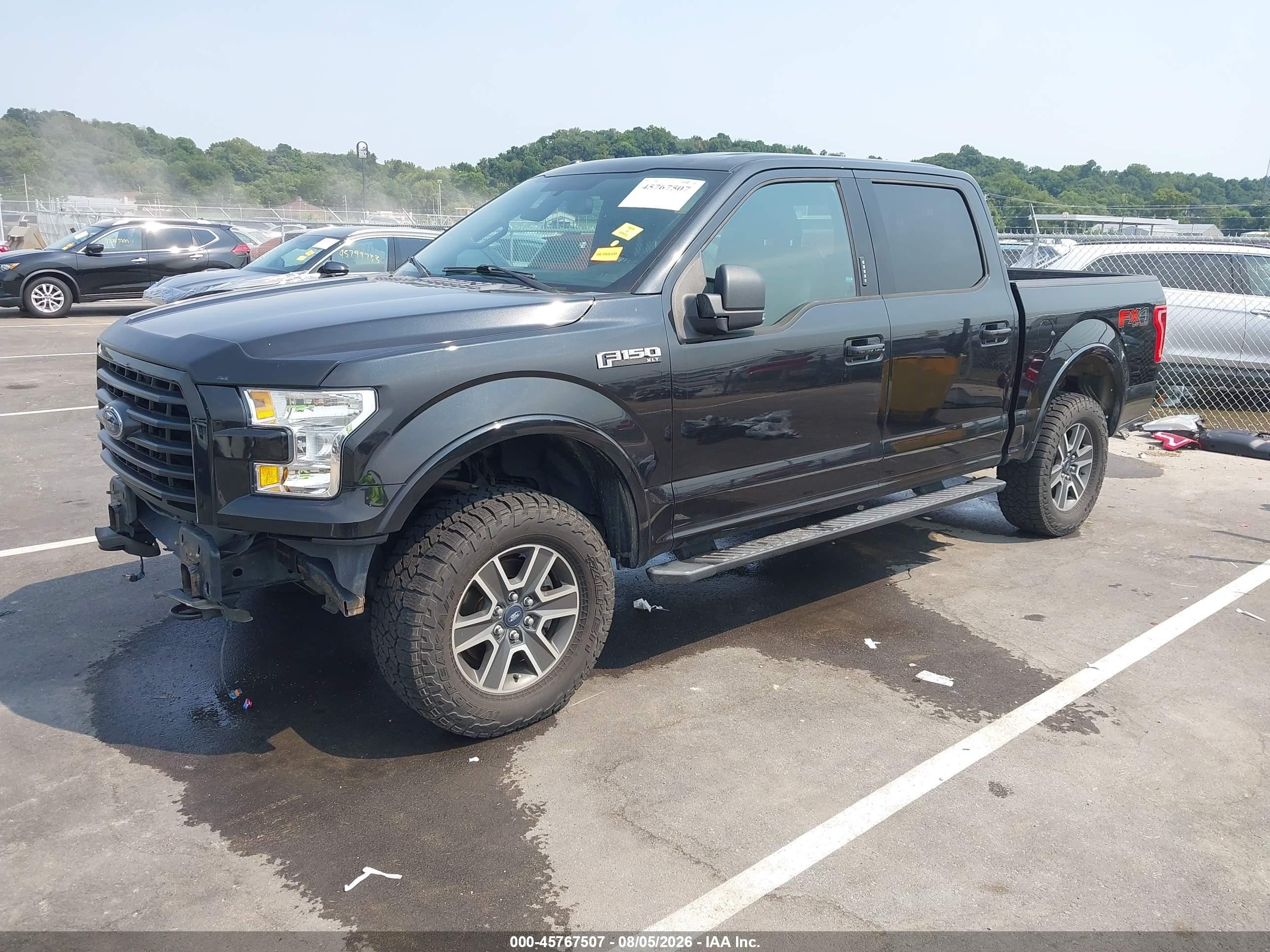 2015 Ford F-150 Xlt Black vin: 1FTEW1EF2FKE29631