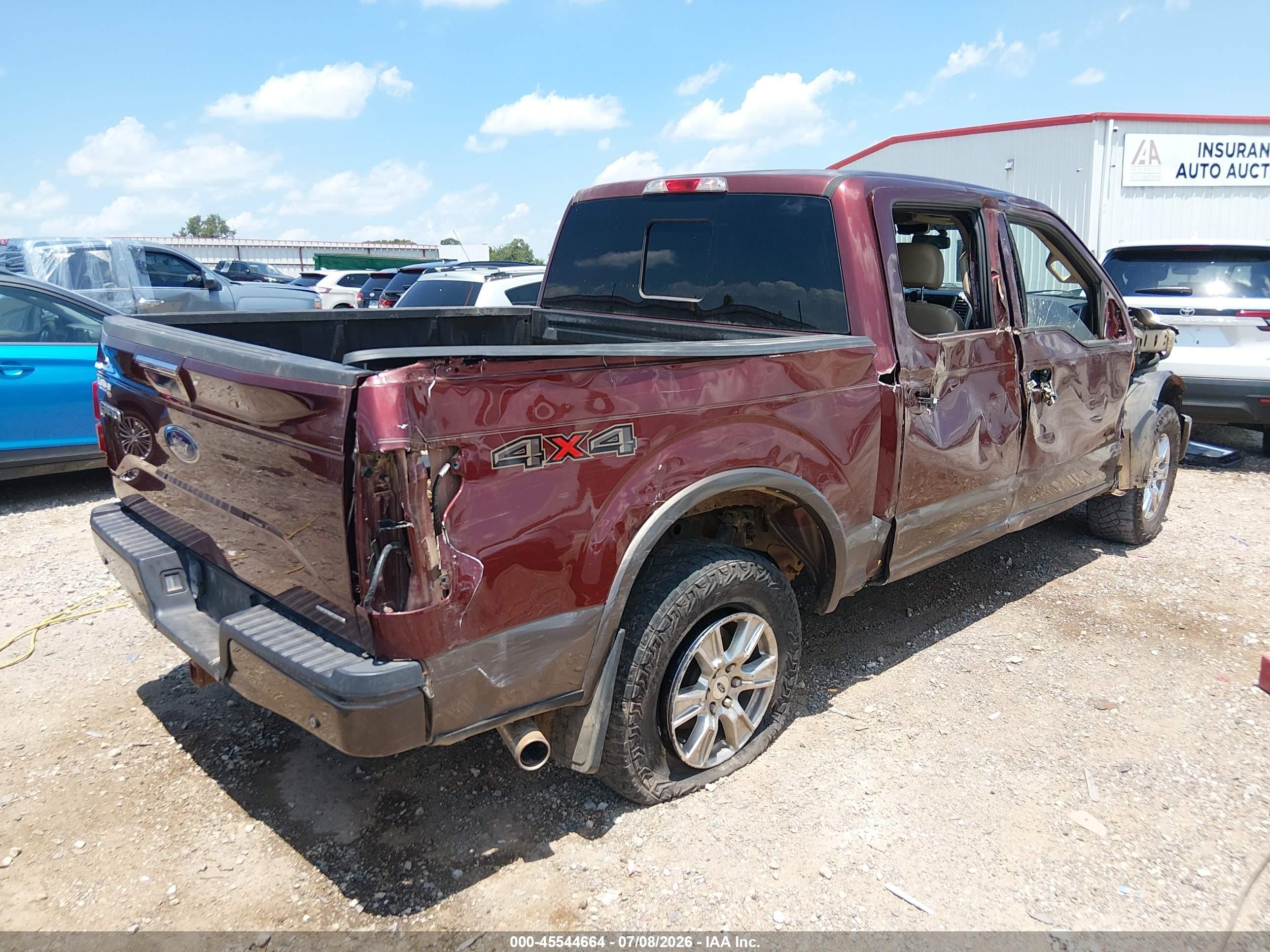 2015 Ford F-150 Lariat Maroon vin: 1FTEW1EF2FKE62273