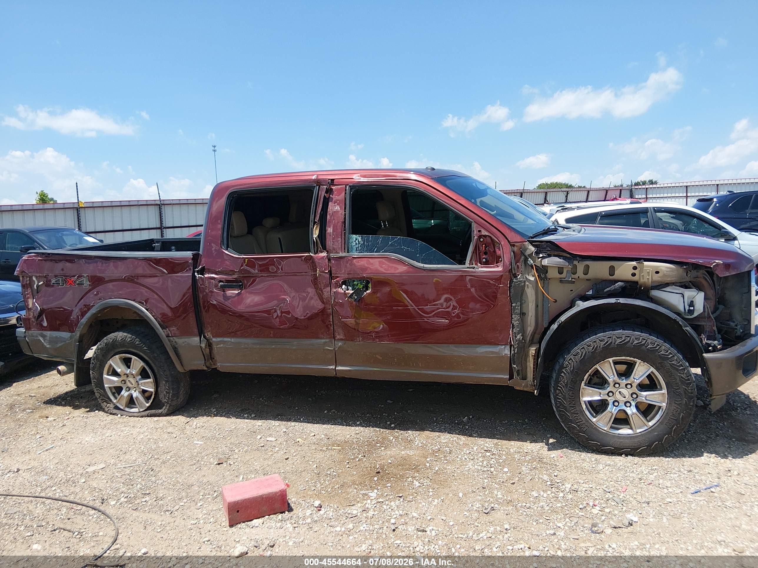 2015 Ford F-150 Lariat Maroon vin: 1FTEW1EF2FKE62273