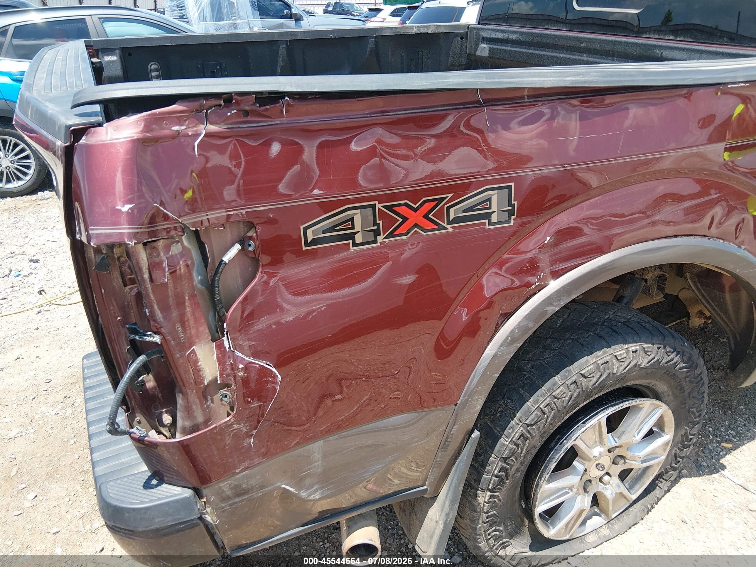 2015 Ford F-150 Lariat Maroon vin: 1FTEW1EF2FKE62273