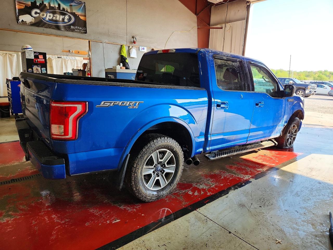 2016 Ford F150 Supercrew Blue vin: 1FTEW1EF2GFA83848