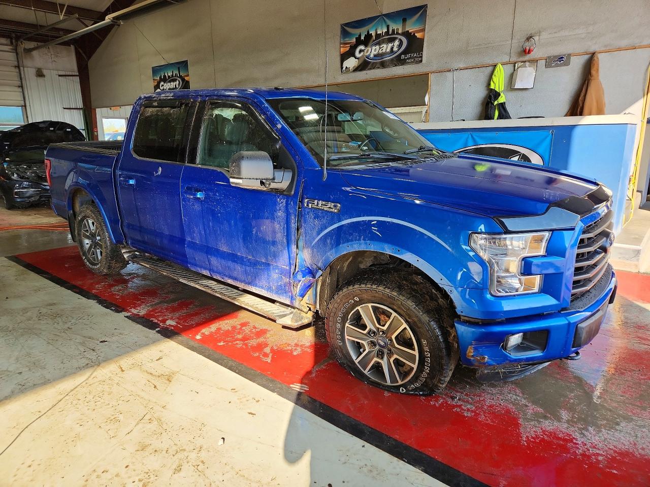 2016 Ford F150 Supercrew Blue vin: 1FTEW1EF2GFA83848