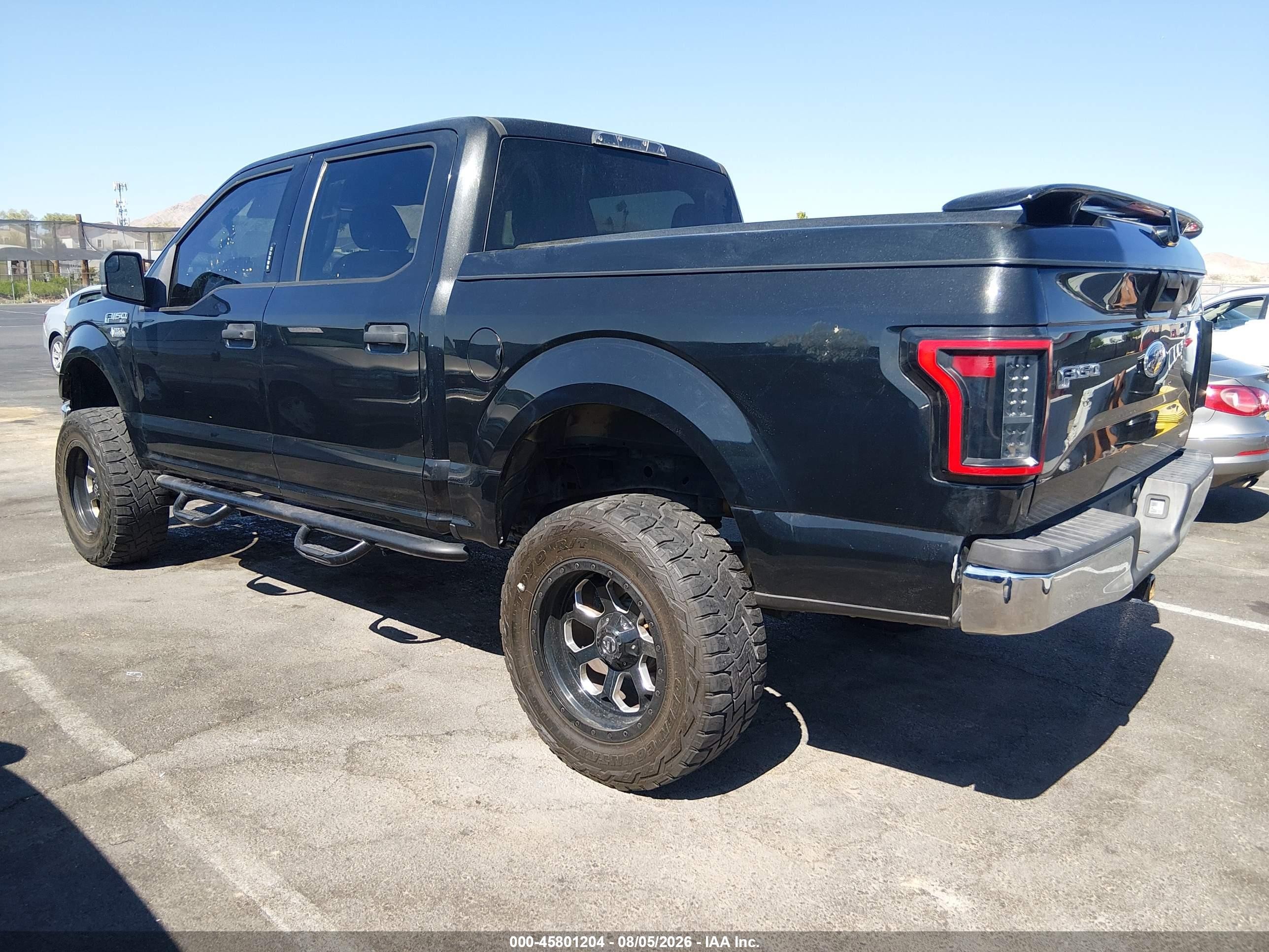 2015 Ford F-150 Xlt Black vin: 1FTEW1EF3FFA42935