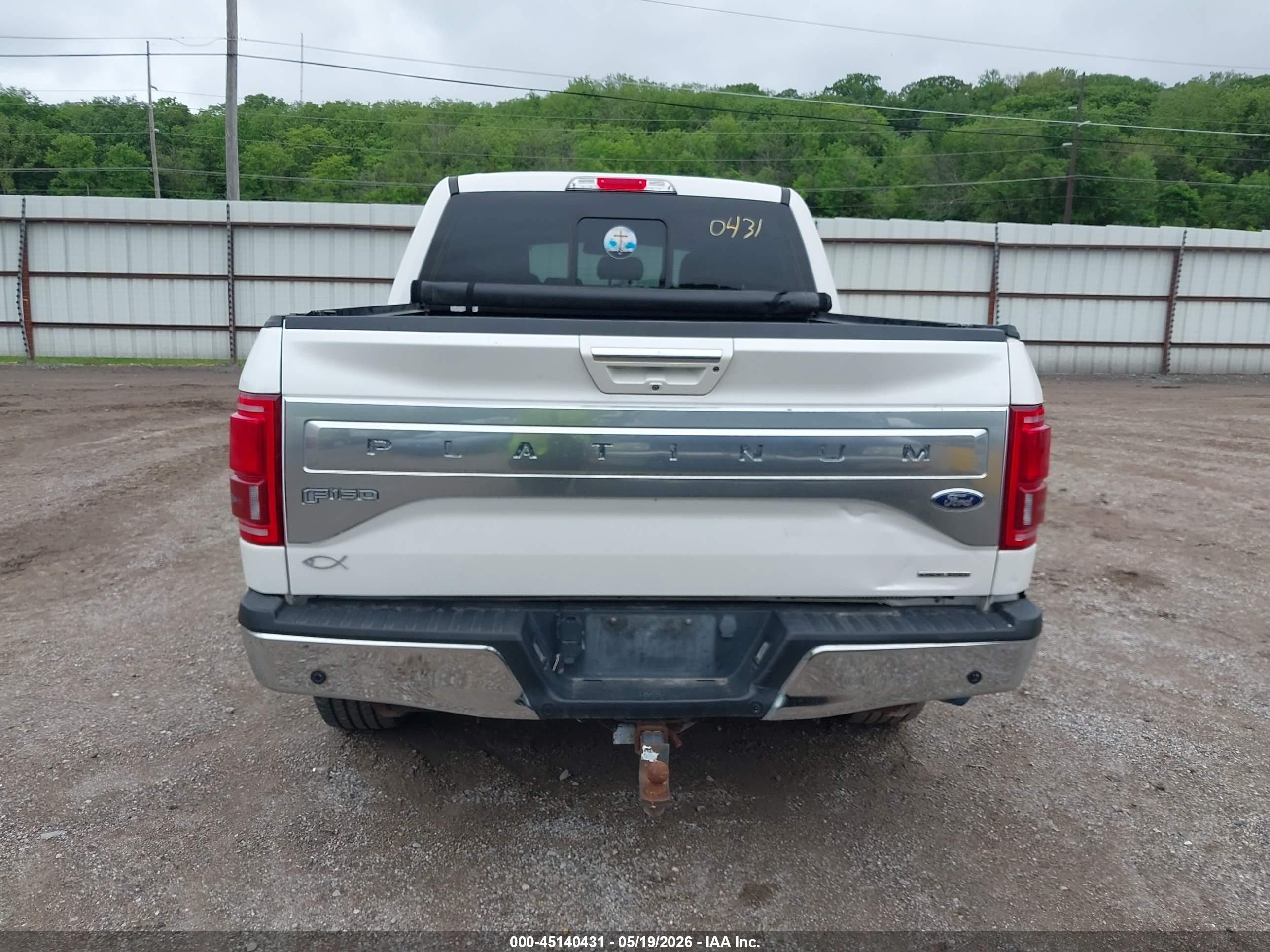 2015 Ford F-150 Platinum Белый vin: 1FTEW1EF3FFB33526