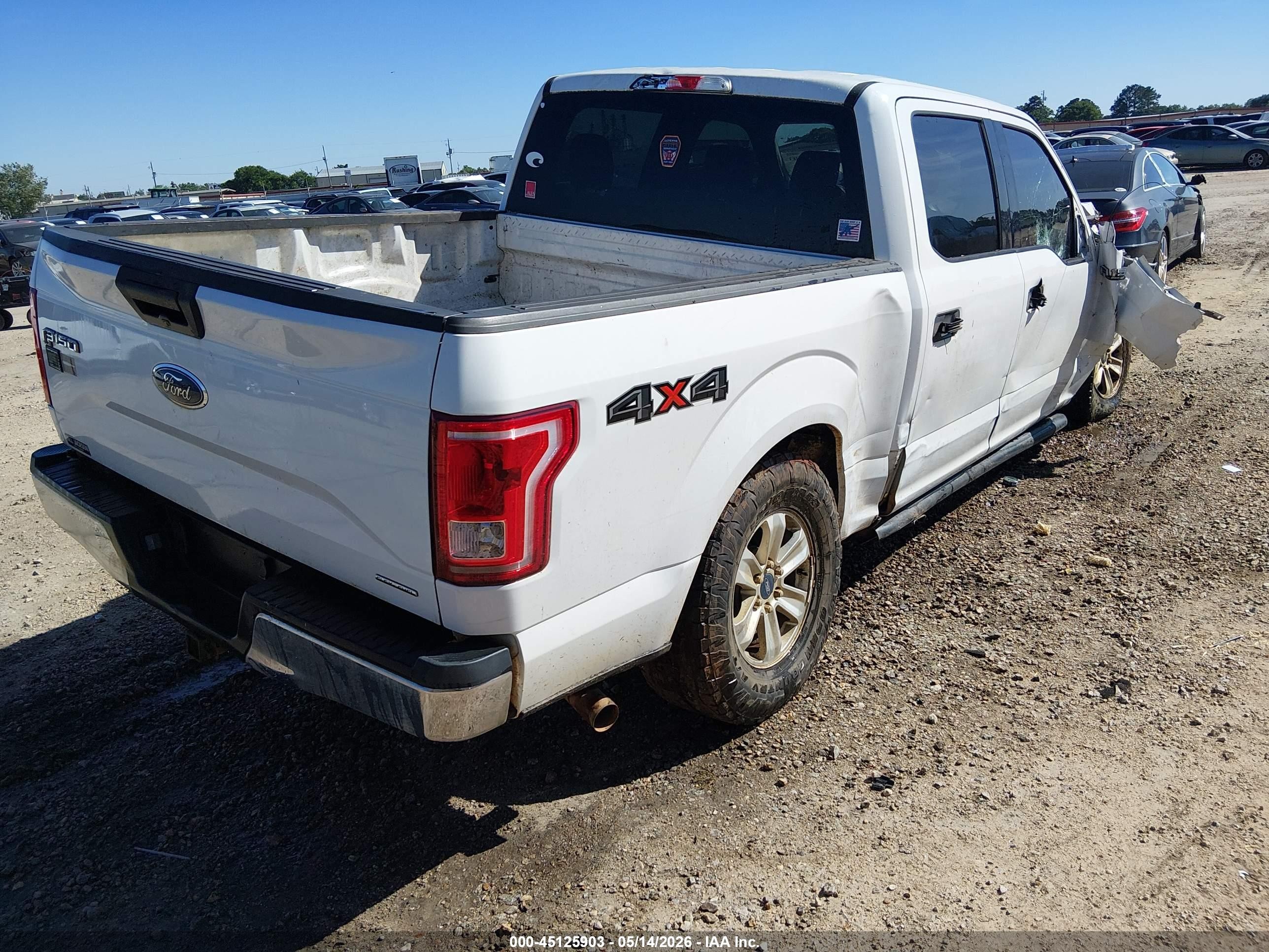 2015 Ford F-150 Xlt White vin: 1FTEW1EF3FFB74576