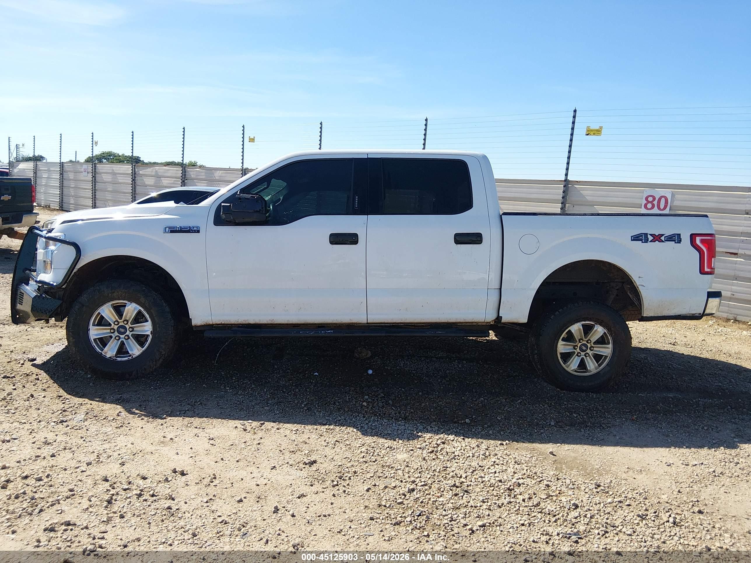 2015 Ford F-150 Xlt White vin: 1FTEW1EF3FFB74576