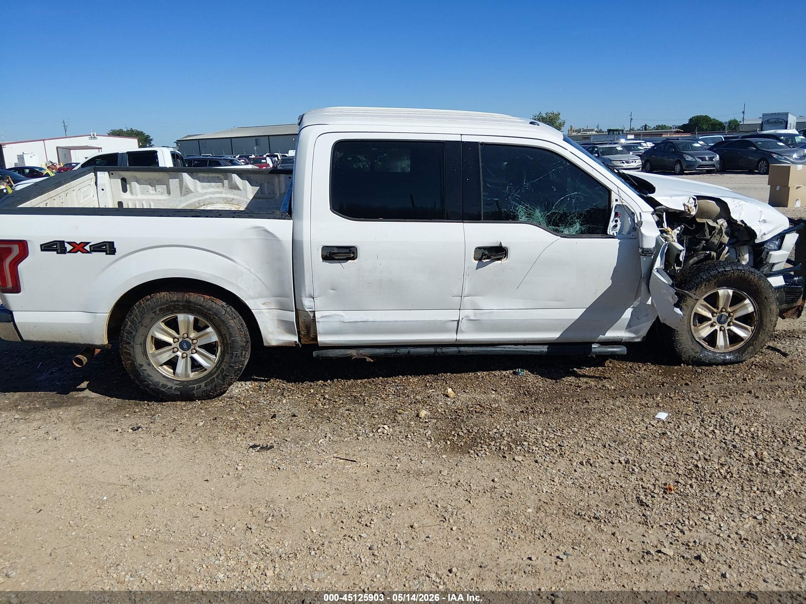 2015 Ford F-150 Xlt White vin: 1FTEW1EF3FFB74576