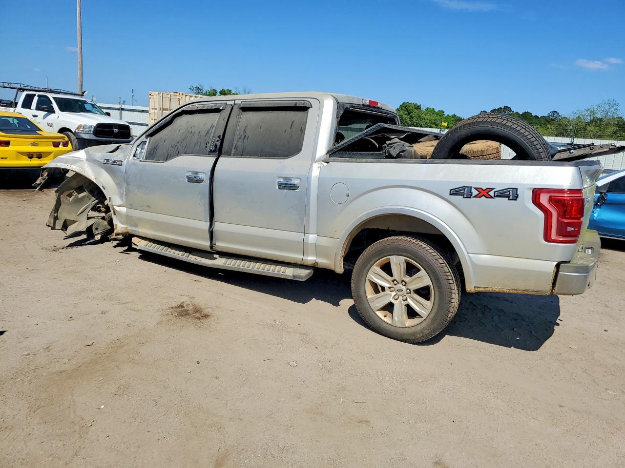 2015 Ford F150 Supercrew Silver vin: 1FTEW1EF3FFB88218