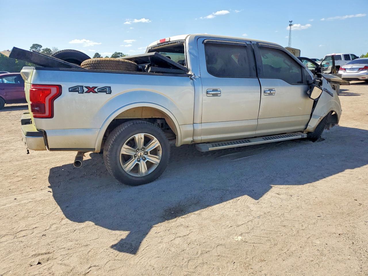 2015 Ford F150 Supercrew Silver vin: 1FTEW1EF3FFB88218