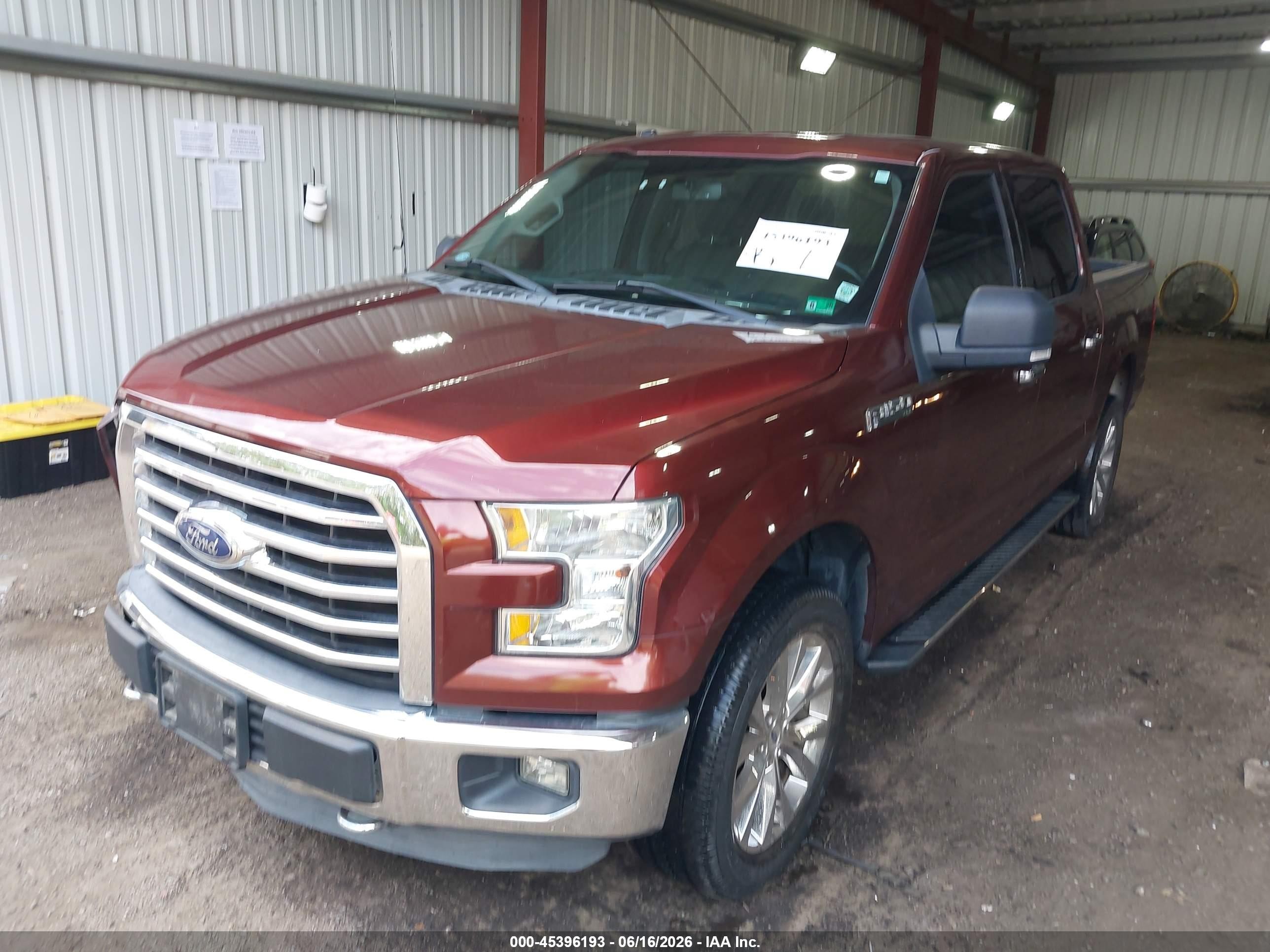 2015 Ford F-150 Xlt Burgundy vin: 1FTEW1EF3FKD52459