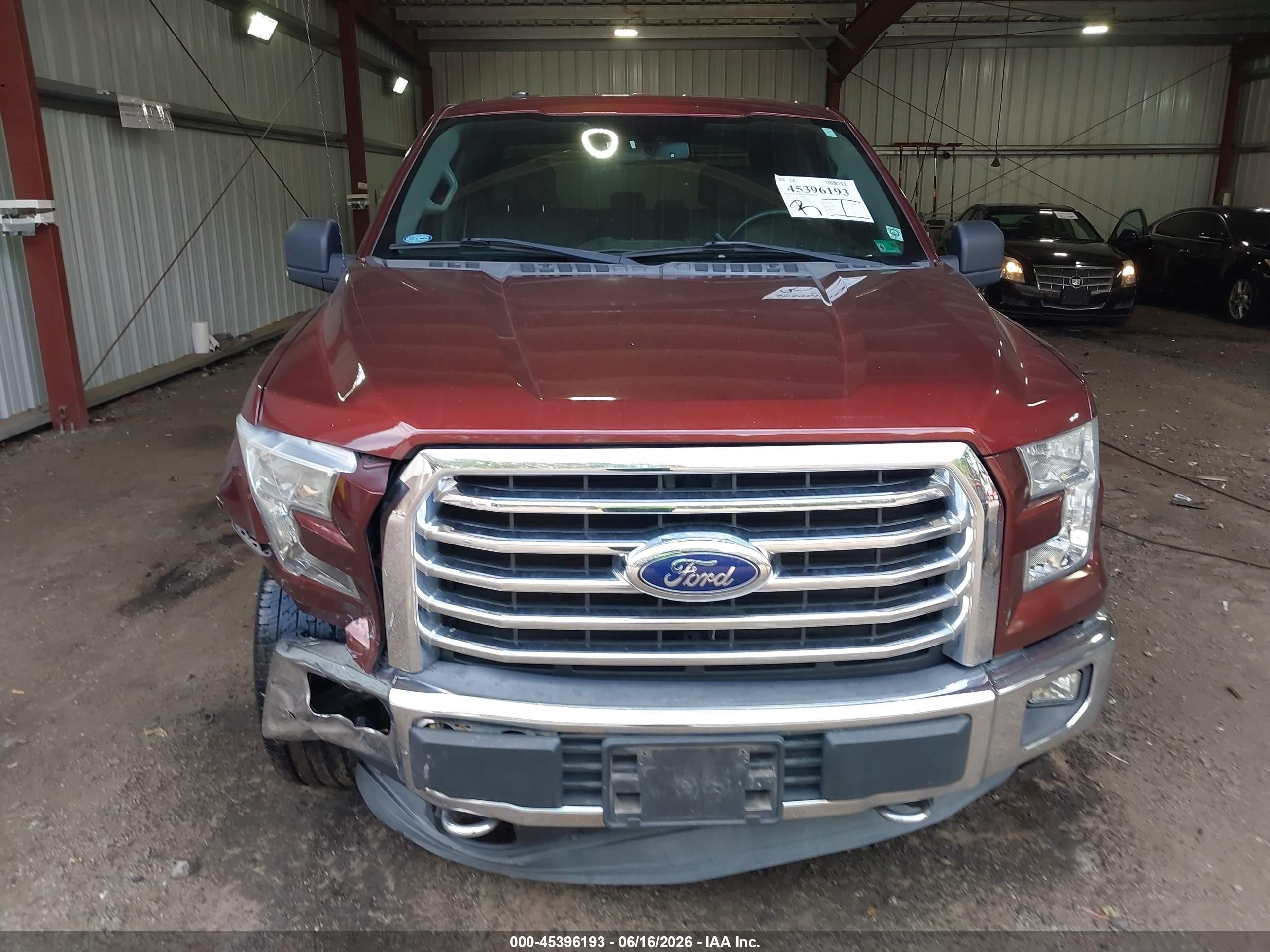 2015 Ford F-150 Xlt Burgundy vin: 1FTEW1EF3FKD52459