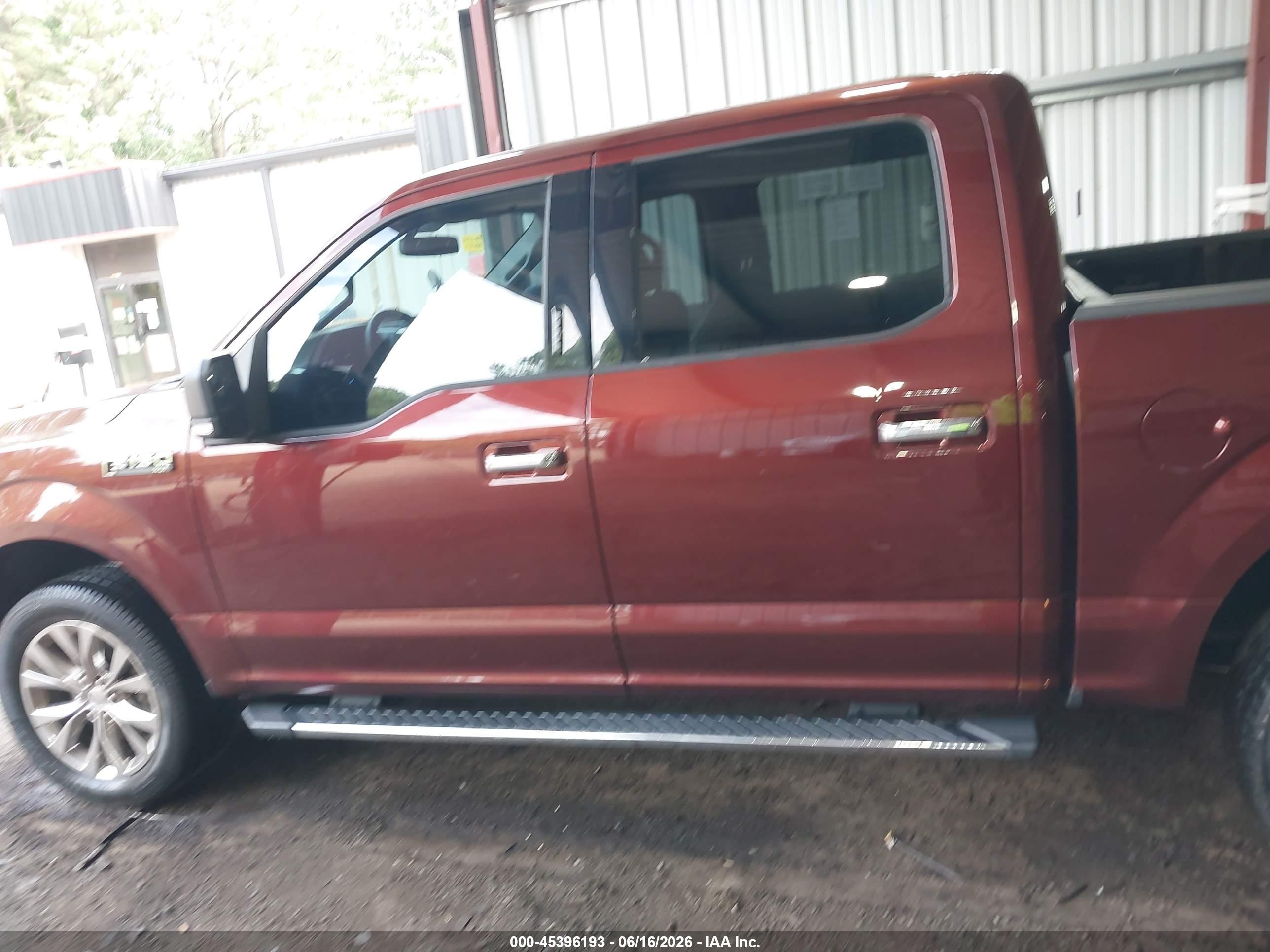 2015 Ford F-150 Xlt Burgundy vin: 1FTEW1EF3FKD52459