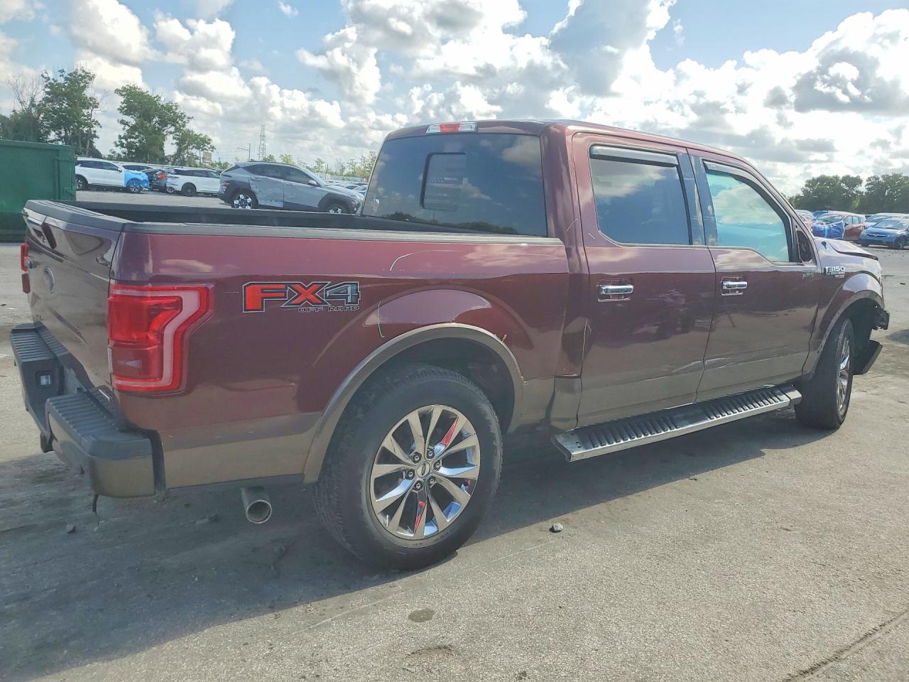 2015 Ford F150 Supercrew Brown vin: 1FTEW1EF3FKD56852
