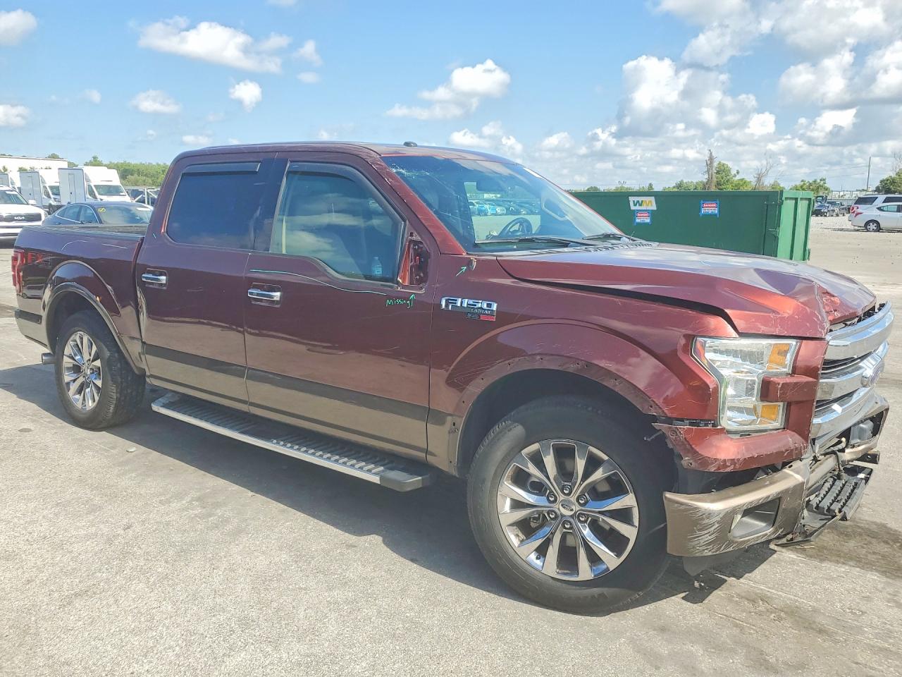 2015 Ford F150 Supercrew Brown vin: 1FTEW1EF3FKD56852