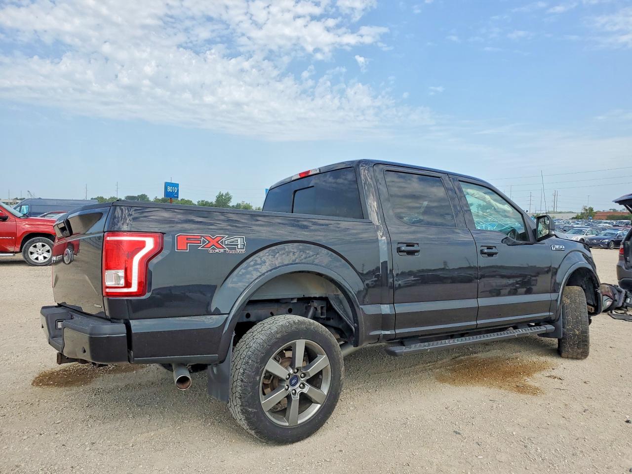 2015 Ford F150 Supercrew Black vin: 1FTEW1EF3FKE35566