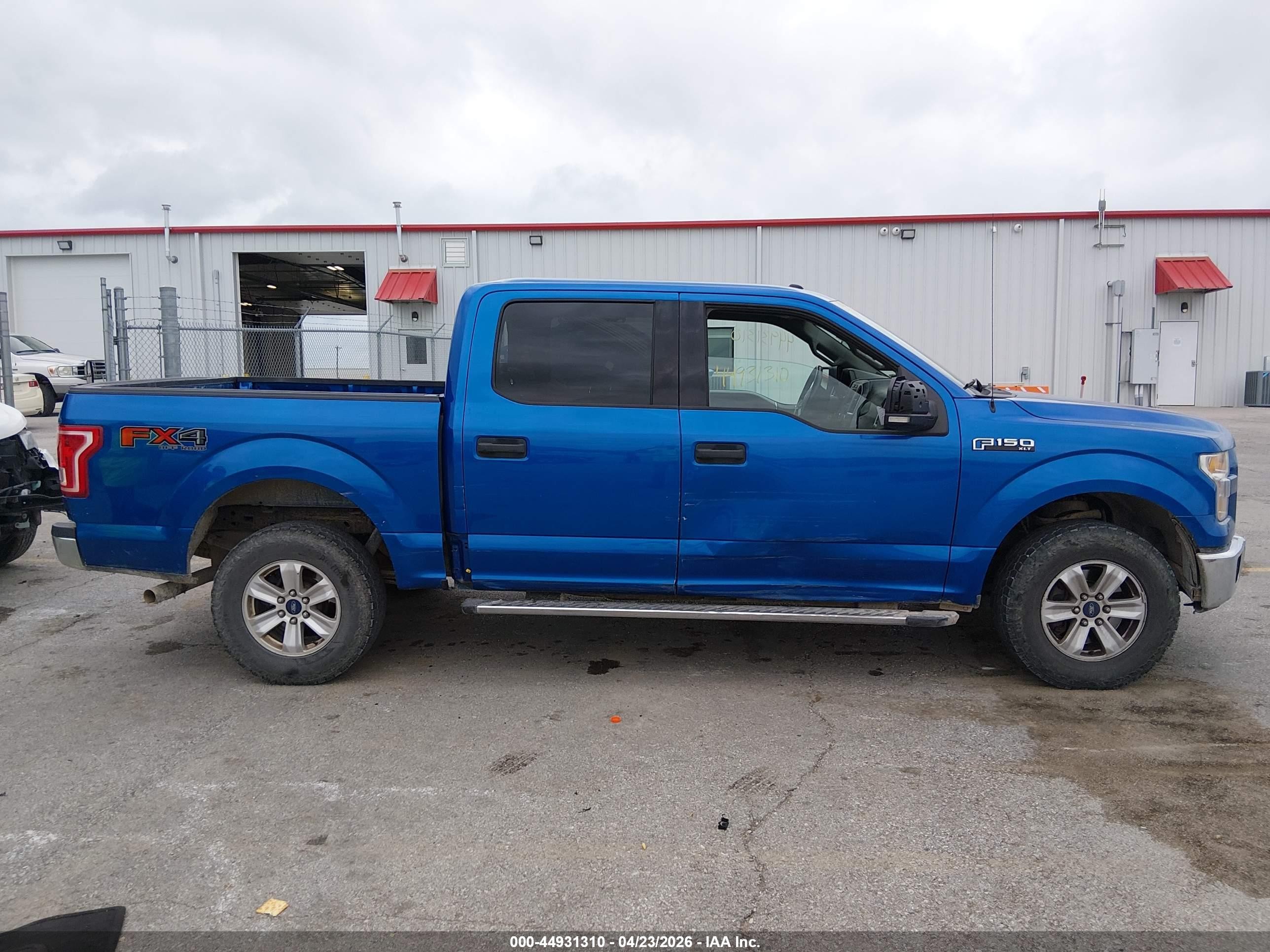2015 Ford F-150 Xlt Blue vin: 1FTEW1EF3FKE40153