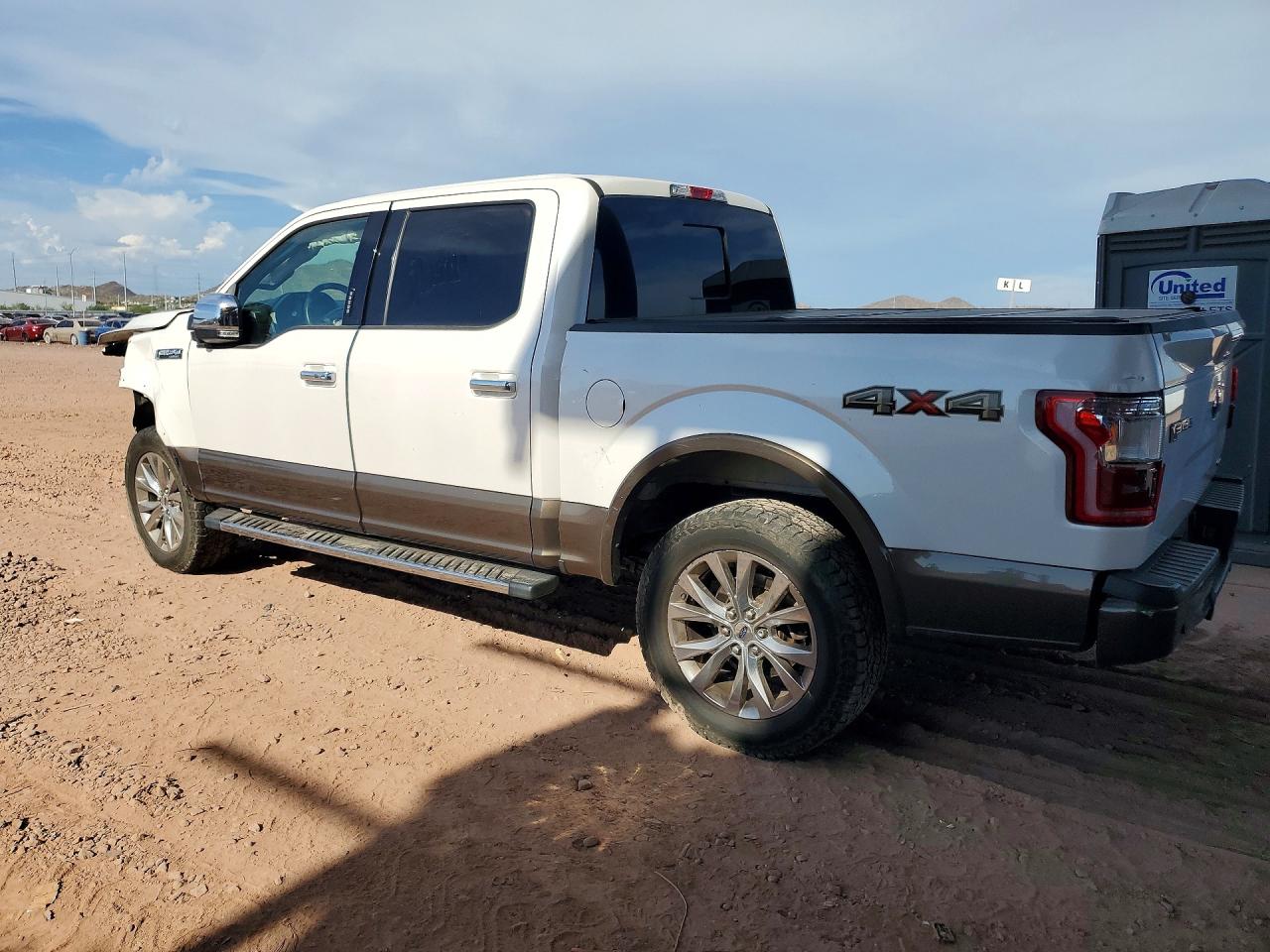 2015 Ford F150 Supercrew White vin: 1FTEW1EF3FKF01582