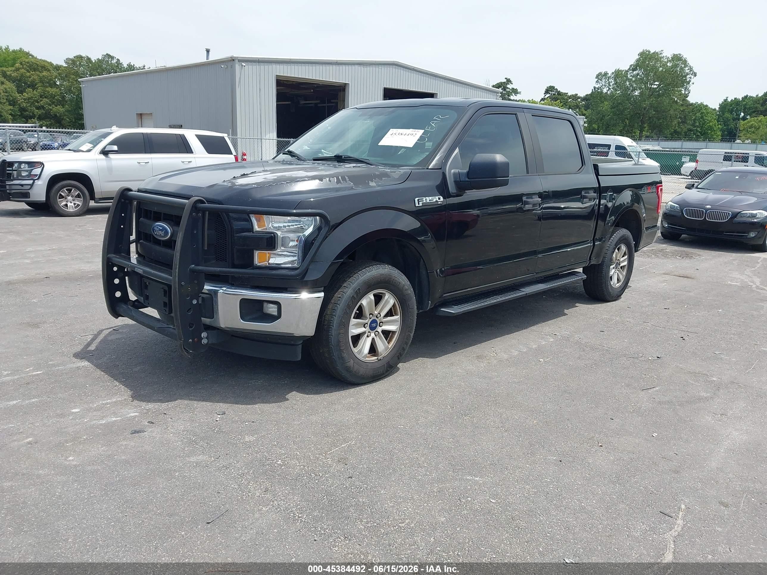 2017 Ford F-150 Xl Black vin: 1FTEW1EF3HFB68375