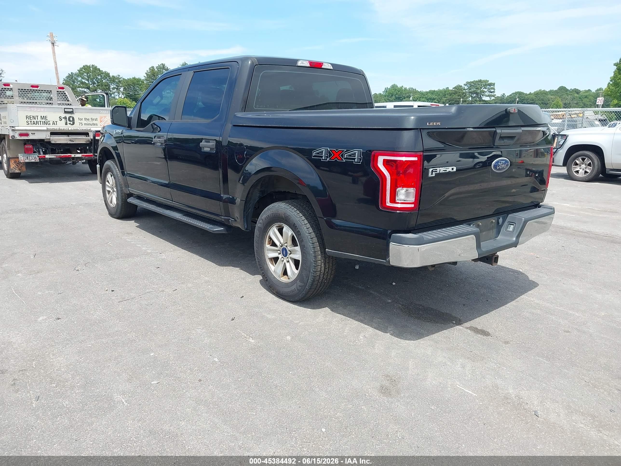 2017 Ford F-150 Xl Black vin: 1FTEW1EF3HFB68375