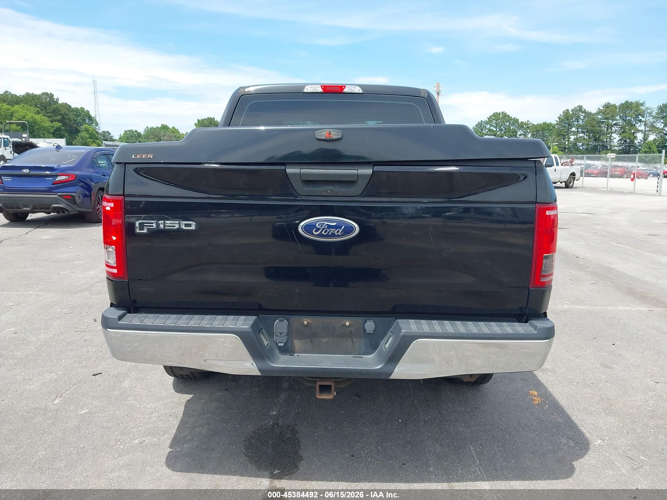 2017 Ford F-150 Xl Black vin: 1FTEW1EF3HFB68375