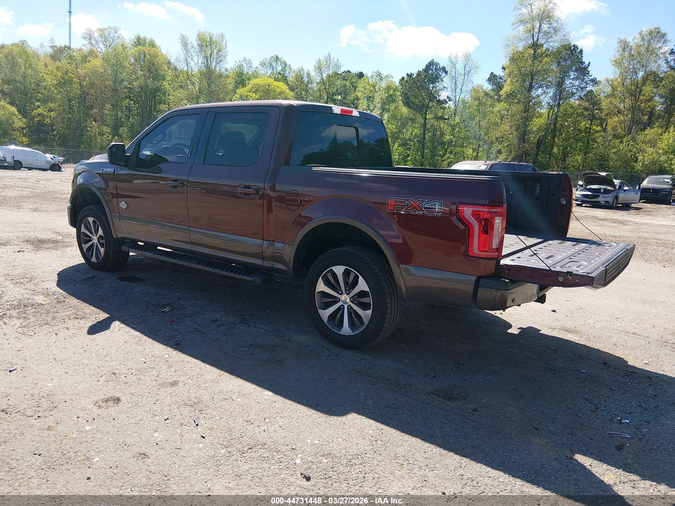 2015 Ford F-150 King Ranch Maroon vin: 1FTEW1EF4FFA67438