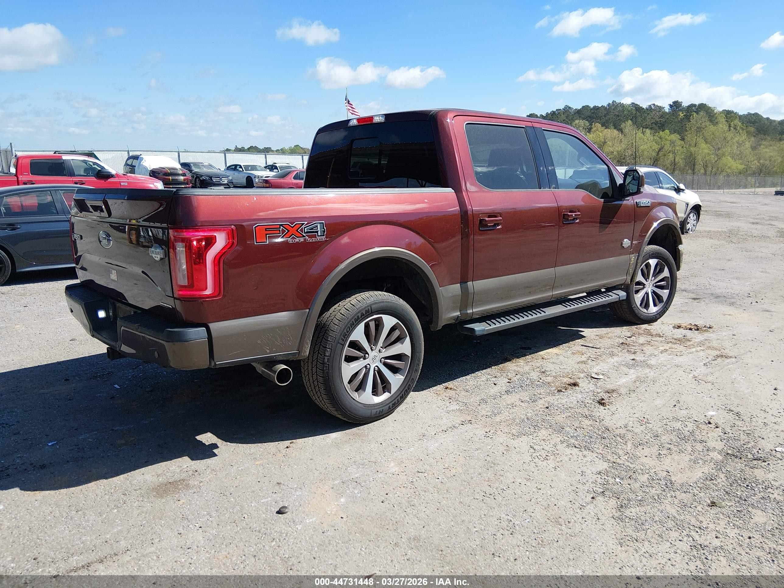 2015 Ford F-150 King Ranch Maroon vin: 1FTEW1EF4FFA67438