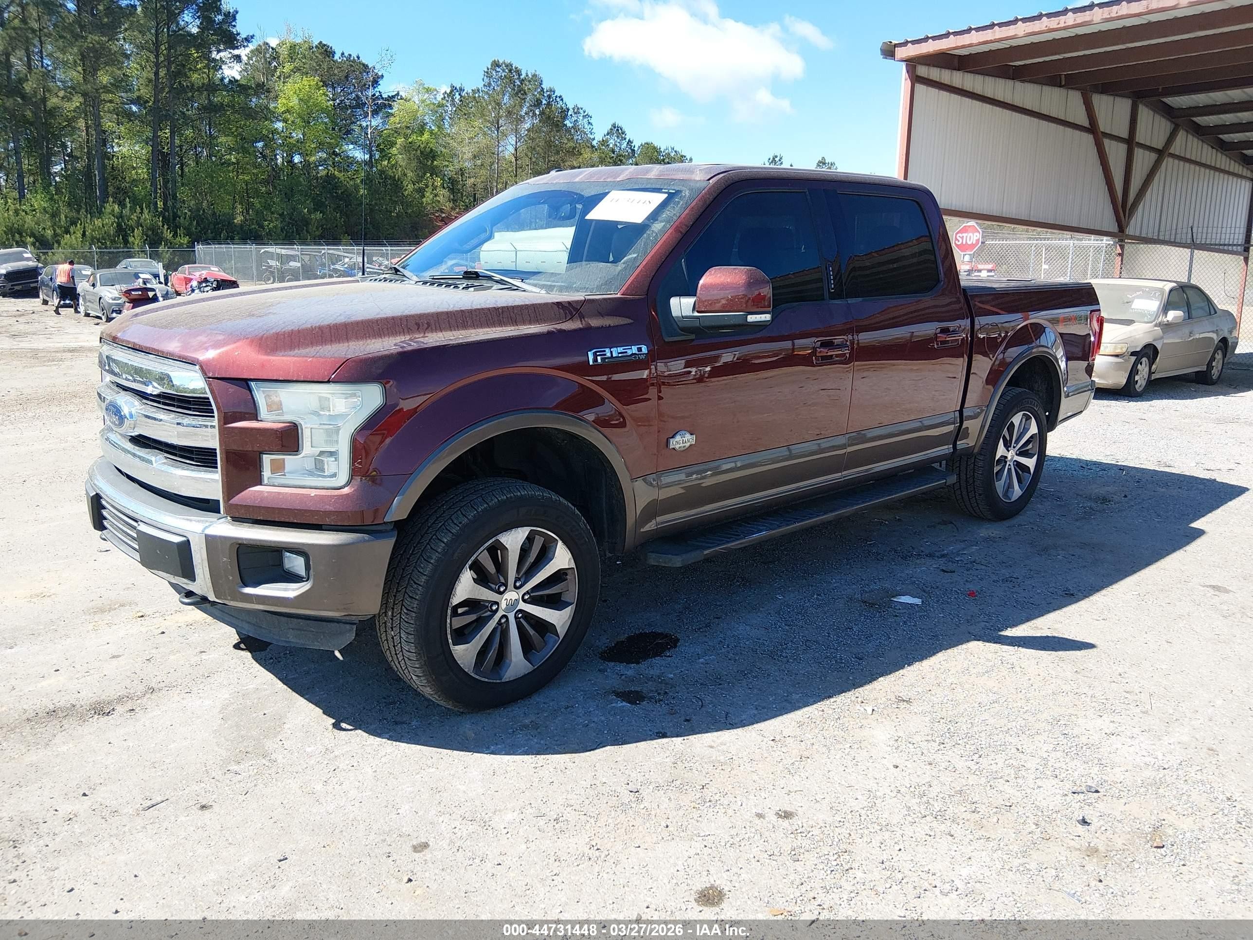 2015 Ford F-150 King Ranch Maroon vin: 1FTEW1EF4FFA67438