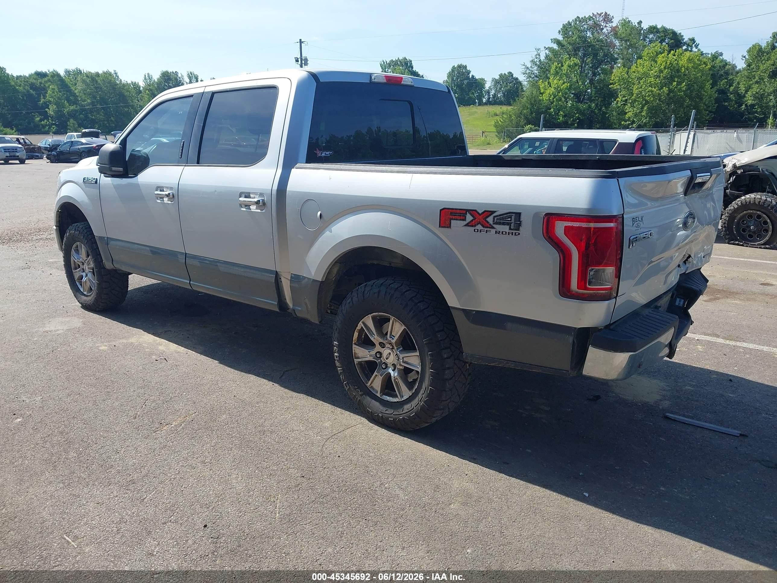 2015 Ford F-150 Xlt Silver vin: 1FTEW1EF4FFA96373