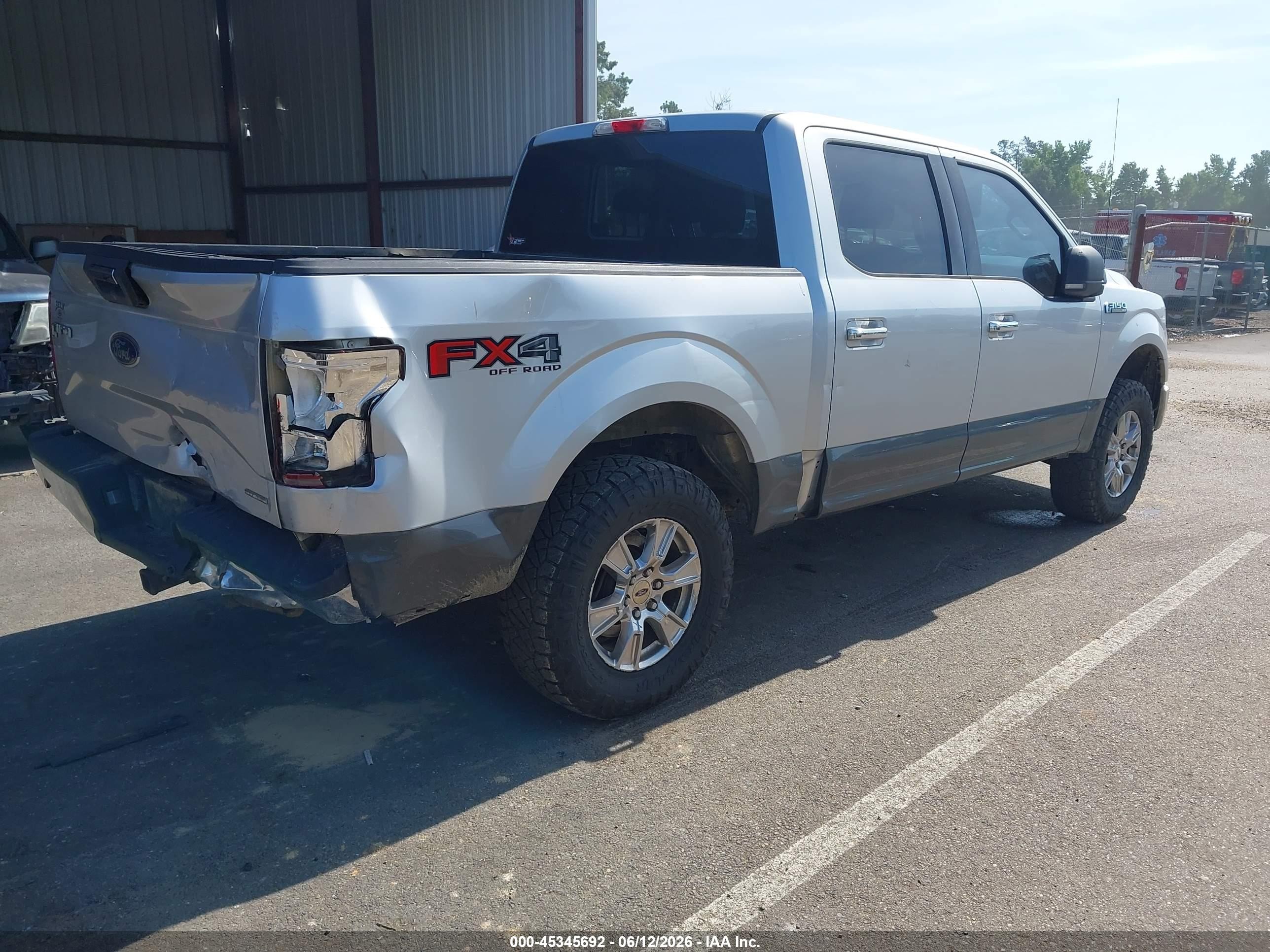 2015 Ford F-150 Xlt Silver vin: 1FTEW1EF4FFA96373