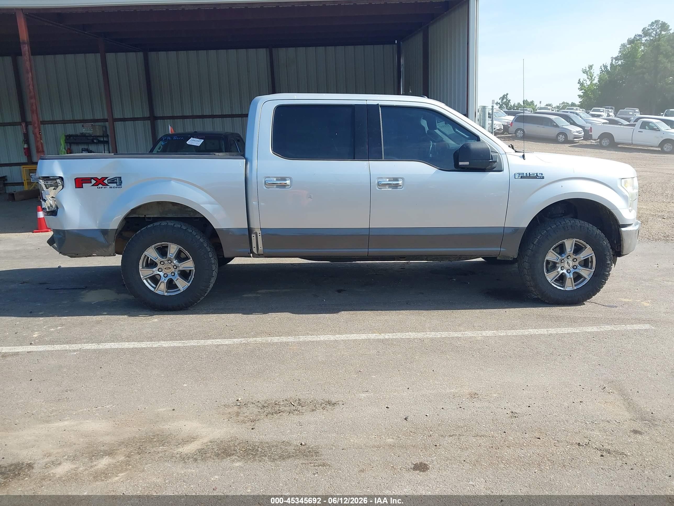 2015 Ford F-150 Xlt Silver vin: 1FTEW1EF4FFA96373