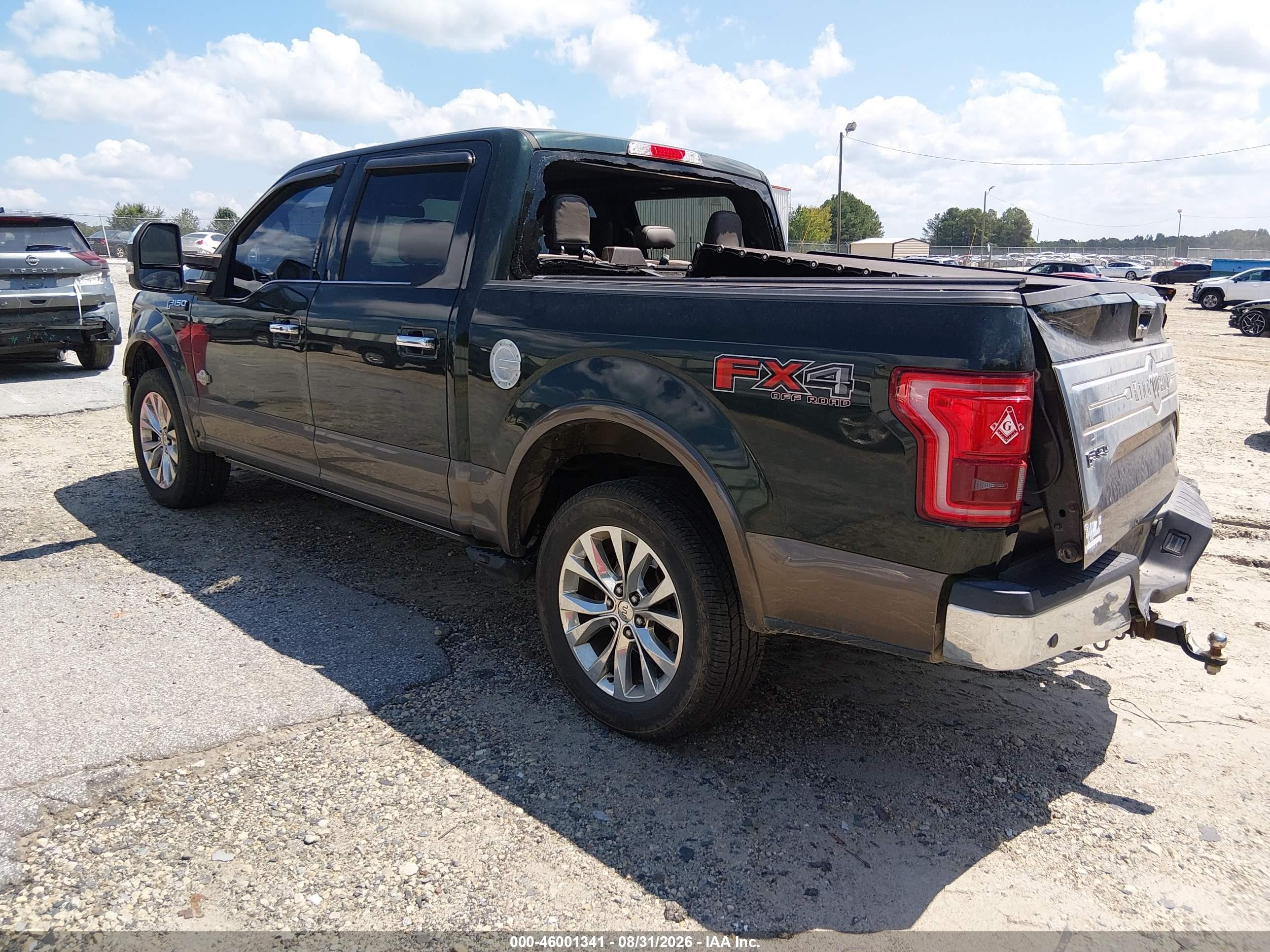 2015 Ford F-150 King Ranch Green vin: 1FTEW1EF4FFB04830