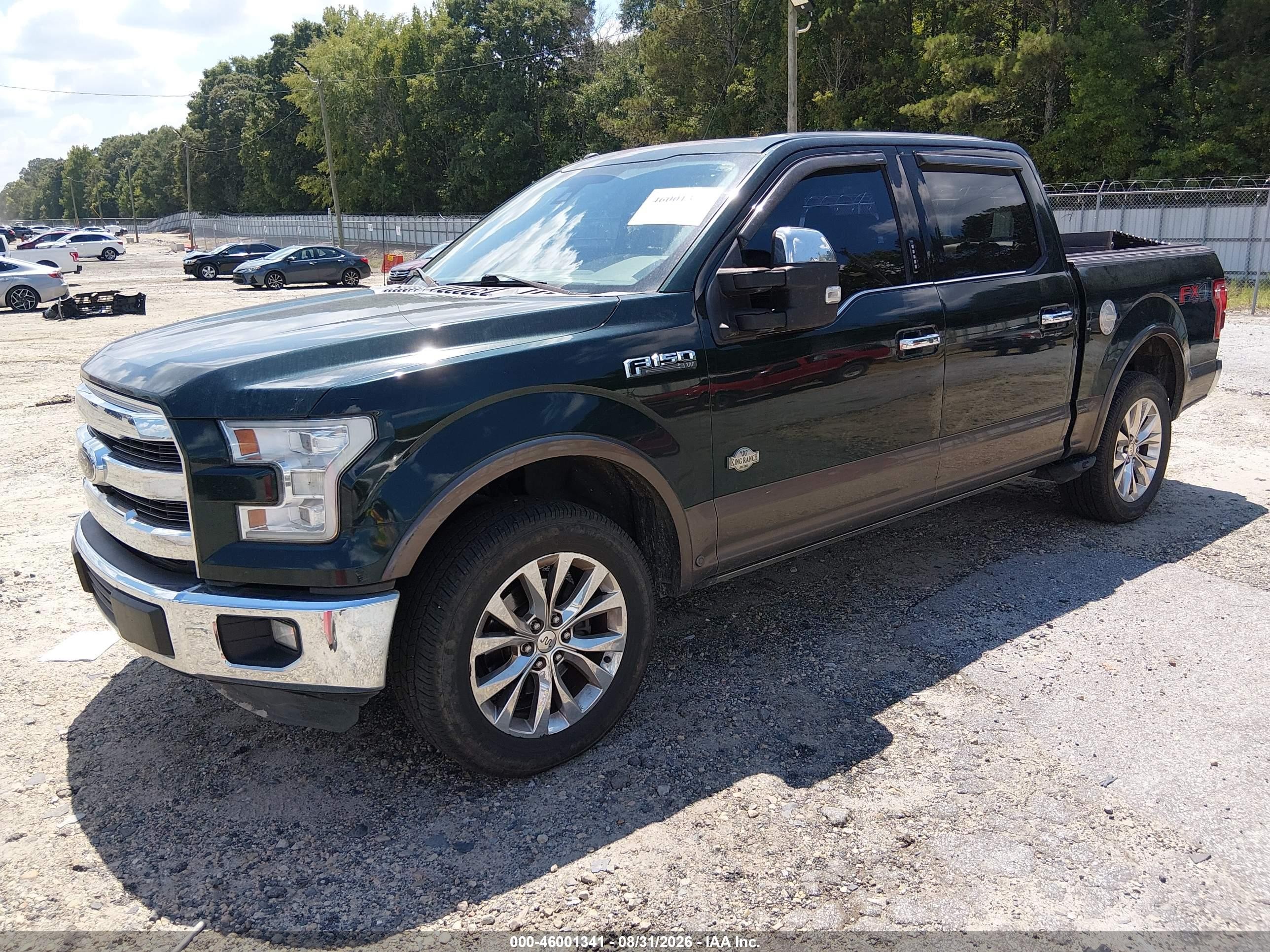 2015 Ford F-150 King Ranch Green vin: 1FTEW1EF4FFB04830