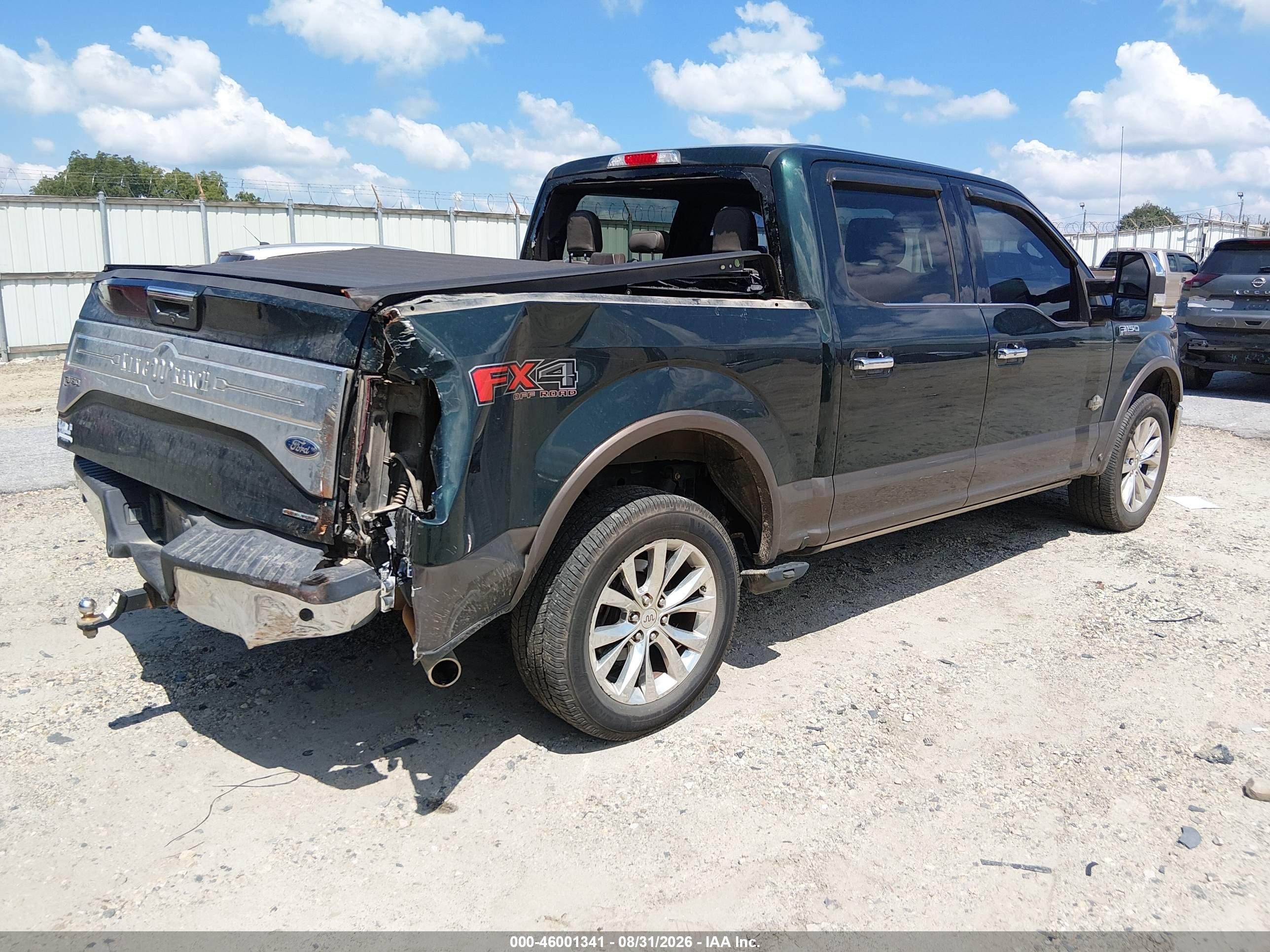 2015 Ford F-150 King Ranch Green vin: 1FTEW1EF4FFB04830