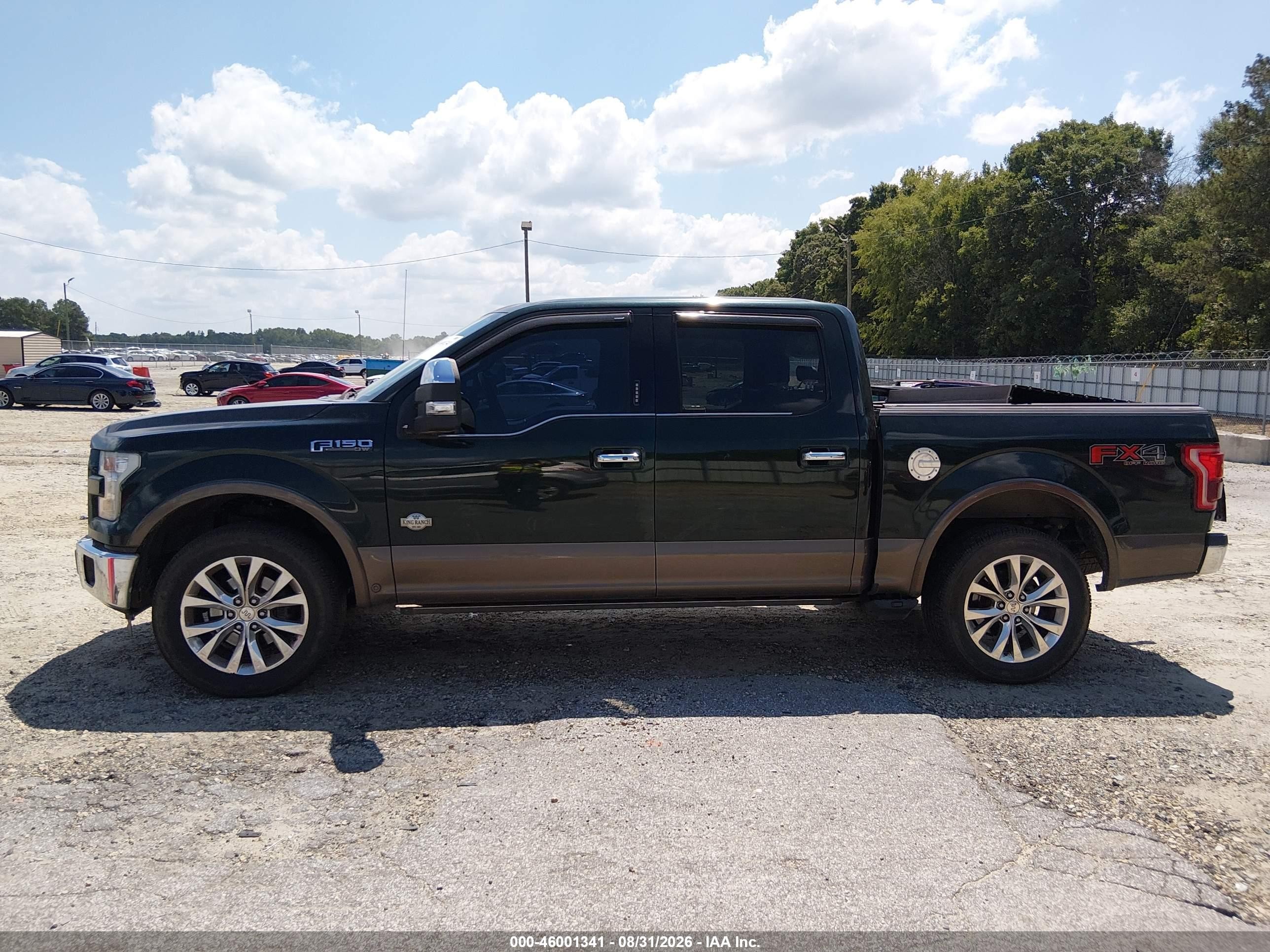 2015 Ford F-150 King Ranch Green vin: 1FTEW1EF4FFB04830